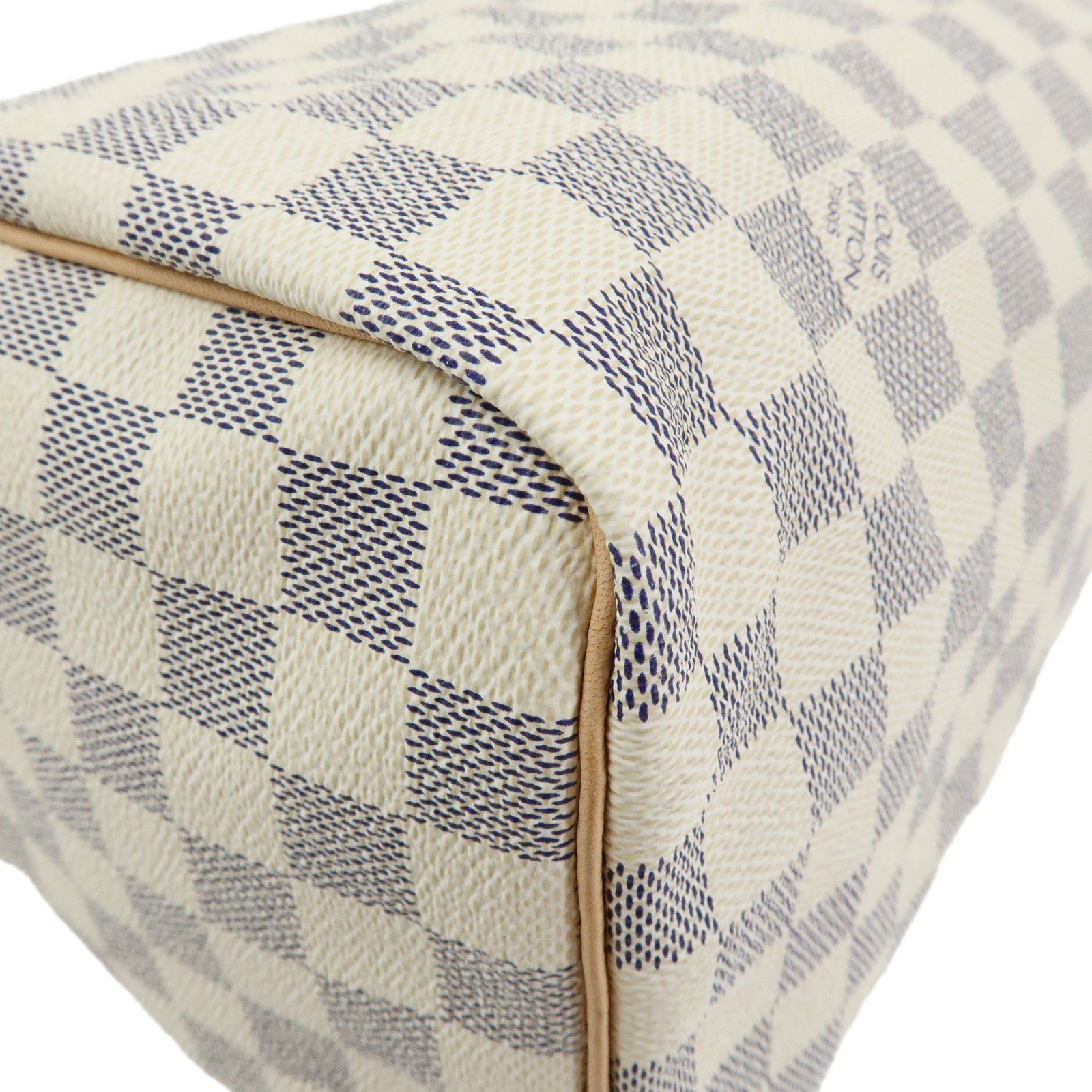 Louis Vuitton Damier Azur Speedy 30 Canvas Boston Bag Hand Bag N41533