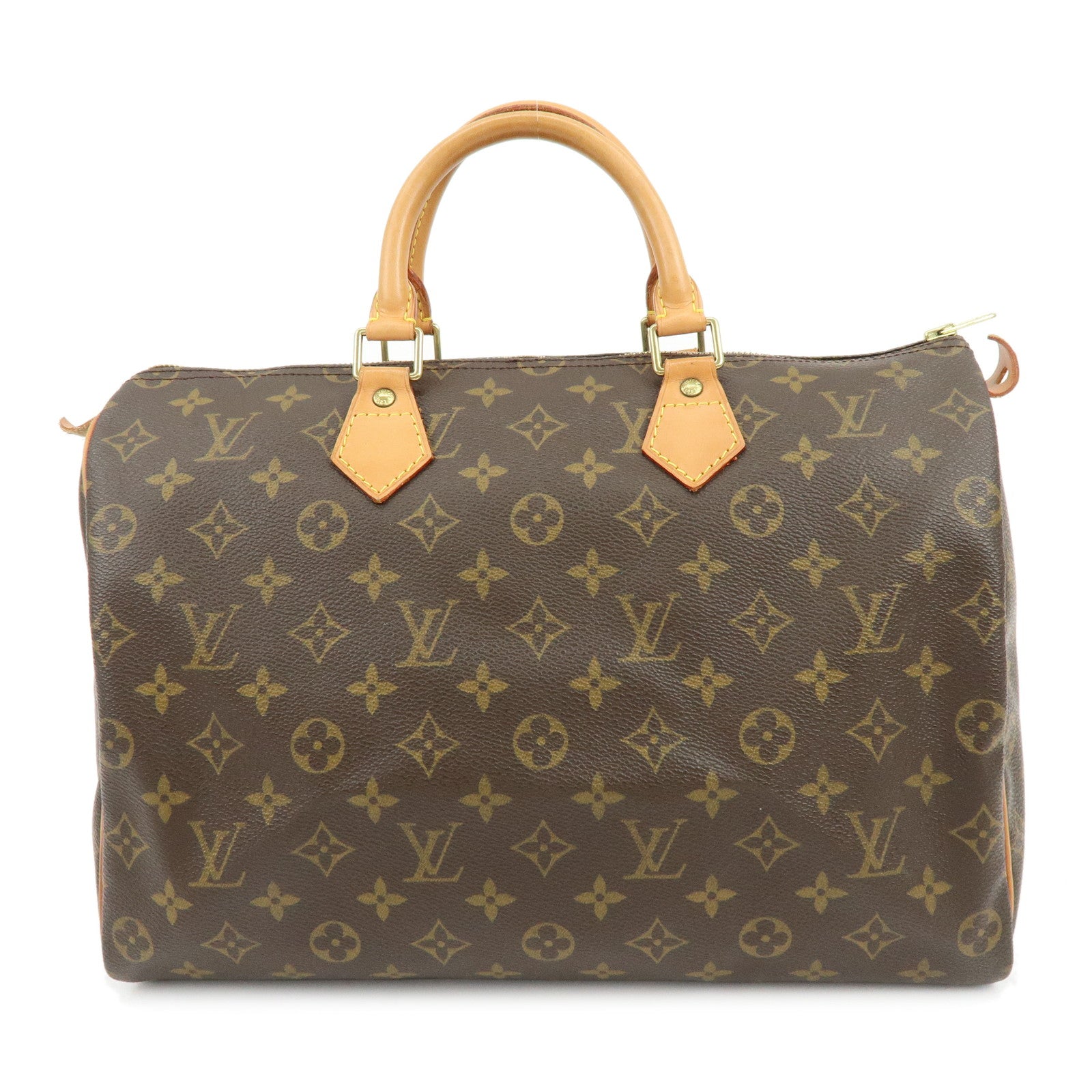 Louis Vuitton Monogram Speedy 35 Boston Bag Hand Bag Brown M41524