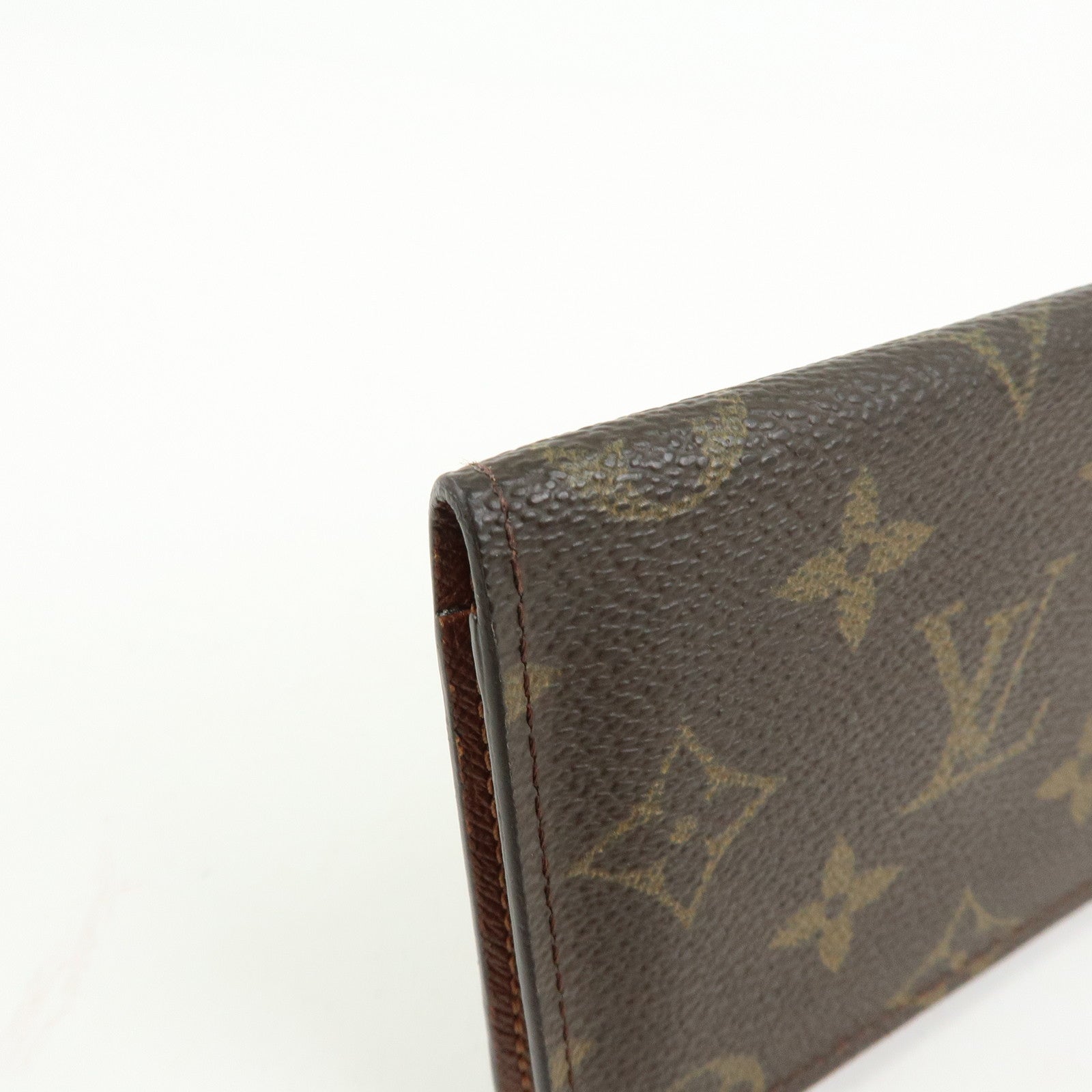 Louis Vuitton Monogram Porte 2 Cartes Vertical Card Case Brown M60533