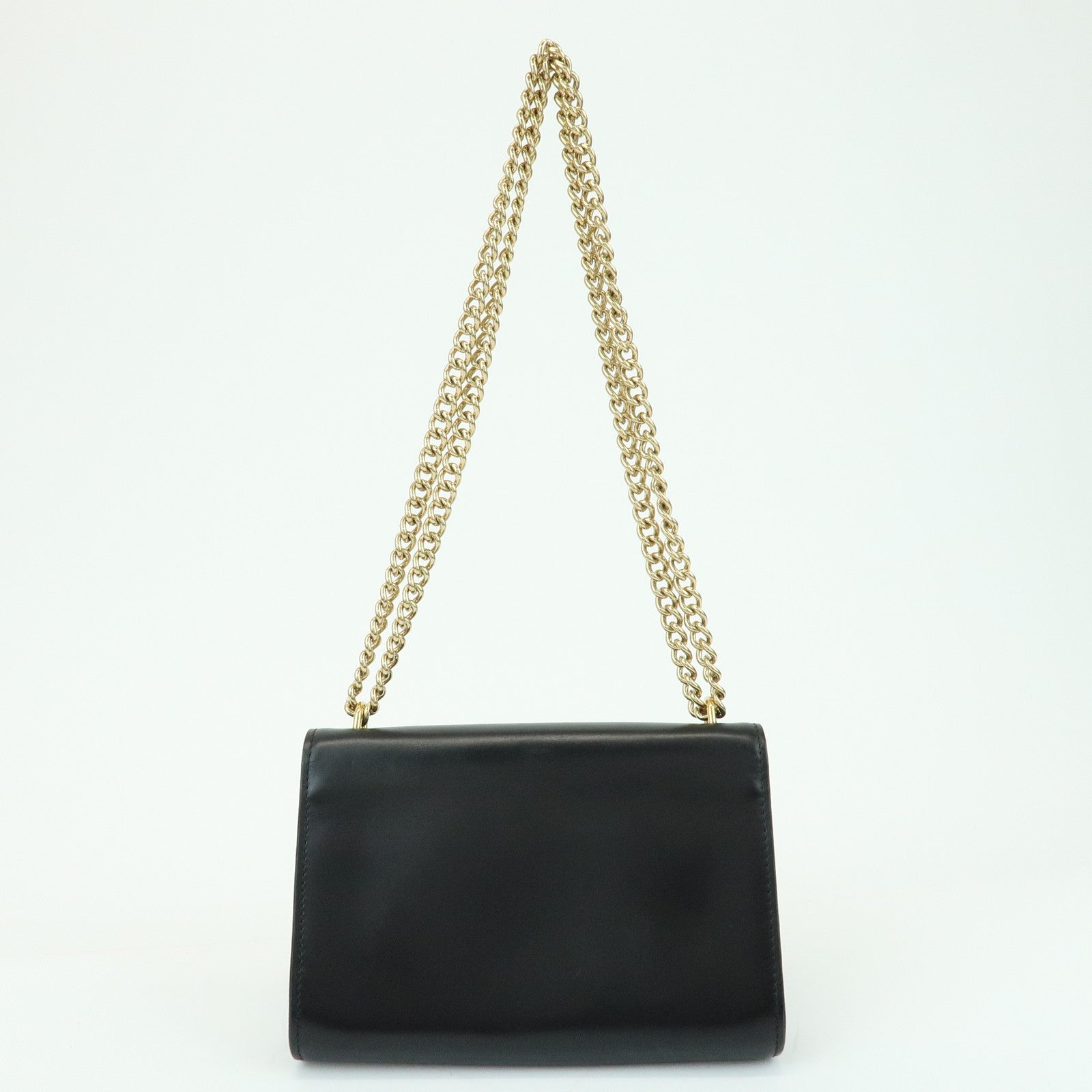 Louis Vuitton Pochette Louise MM Leather Chain Shoulder Bag Noir M51033