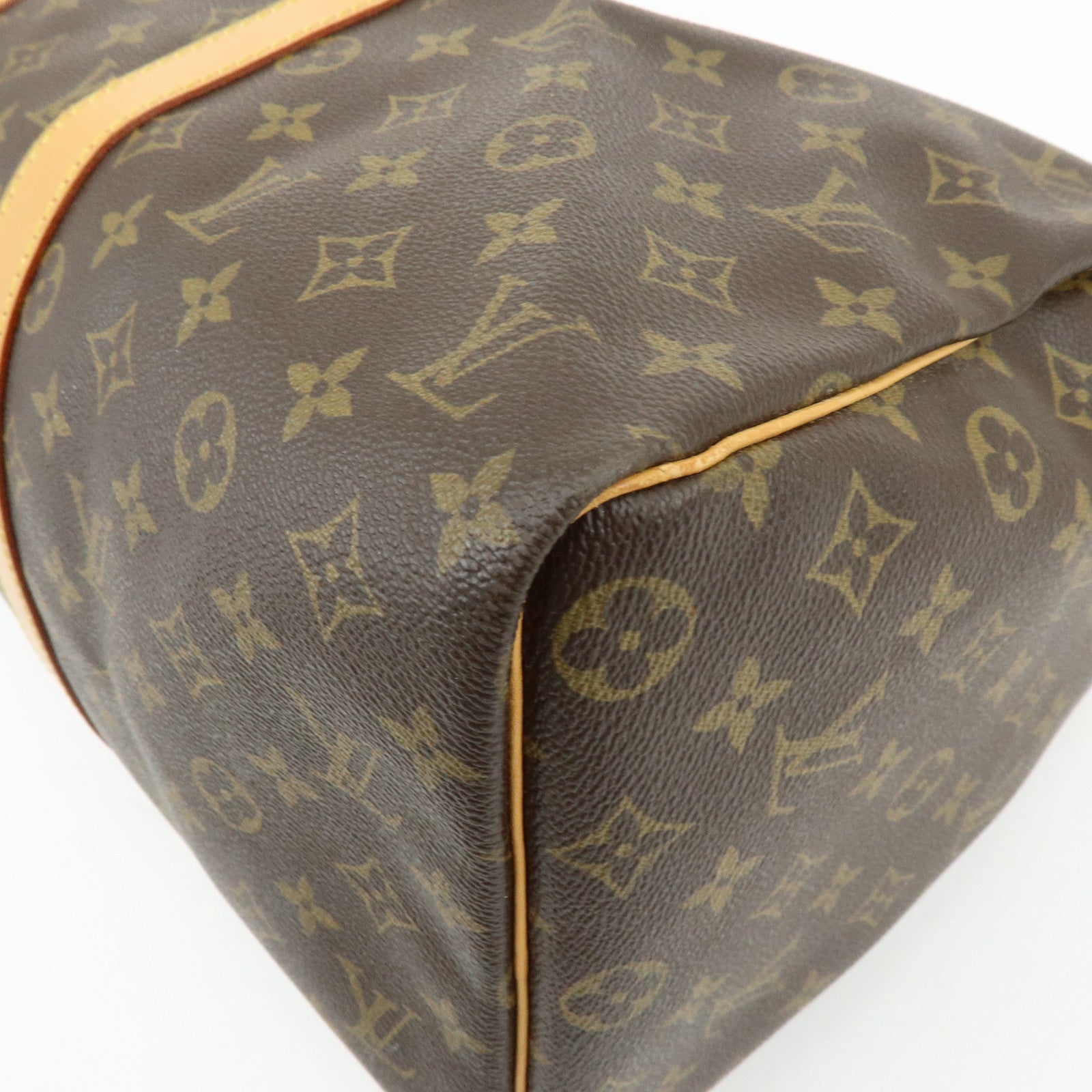 Louis Vuitton Monogram Keep All 45 Boston Bag Brown M41428