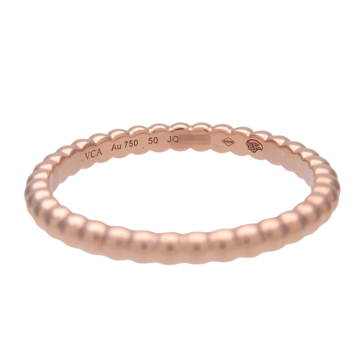 Van Cleef & Arpels Perlee Ring K18 750PG Rose Gold #50 VCARPJMF50