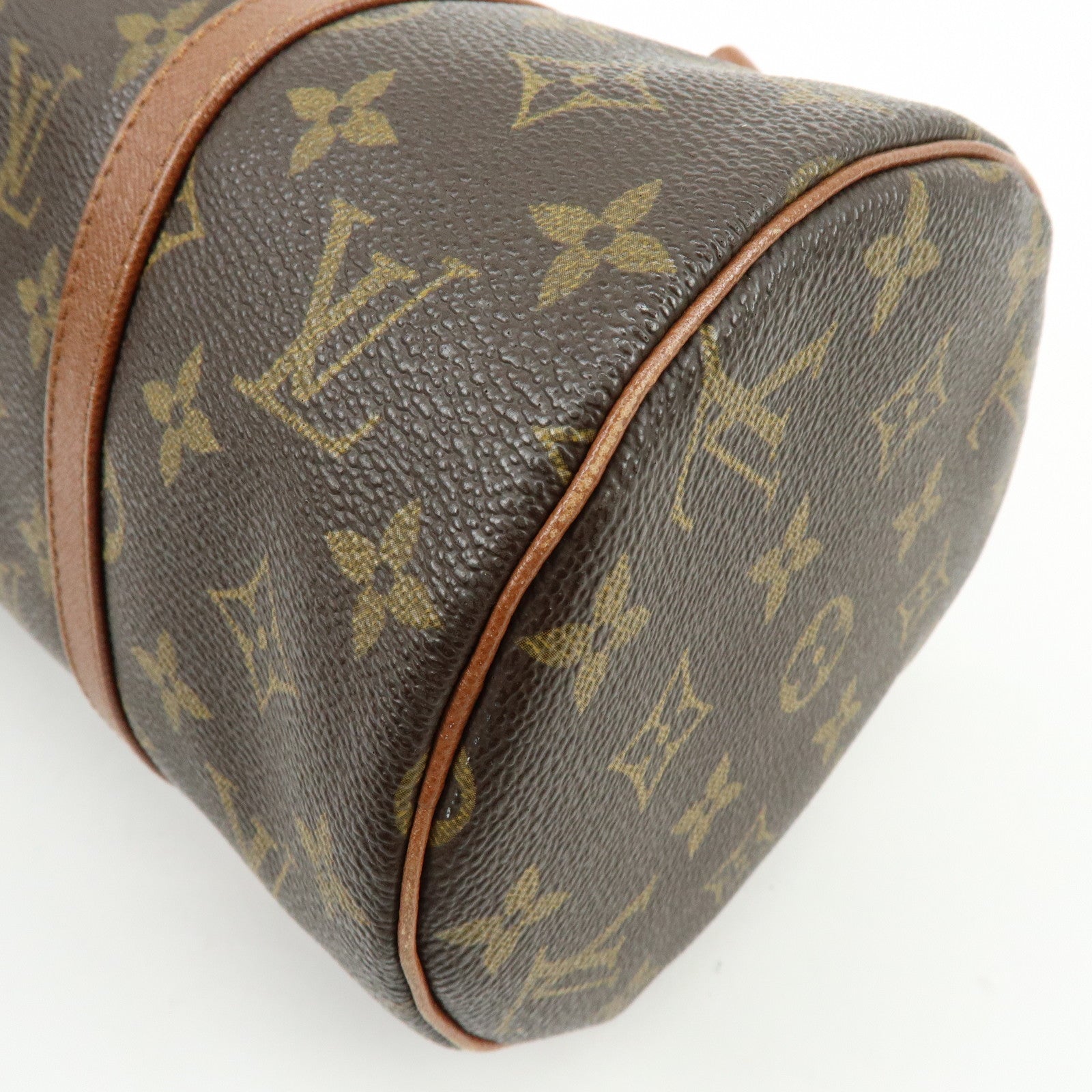 Louis Vuitton Monogram Papillon 30 Hand Bag Old Style Brown M51365