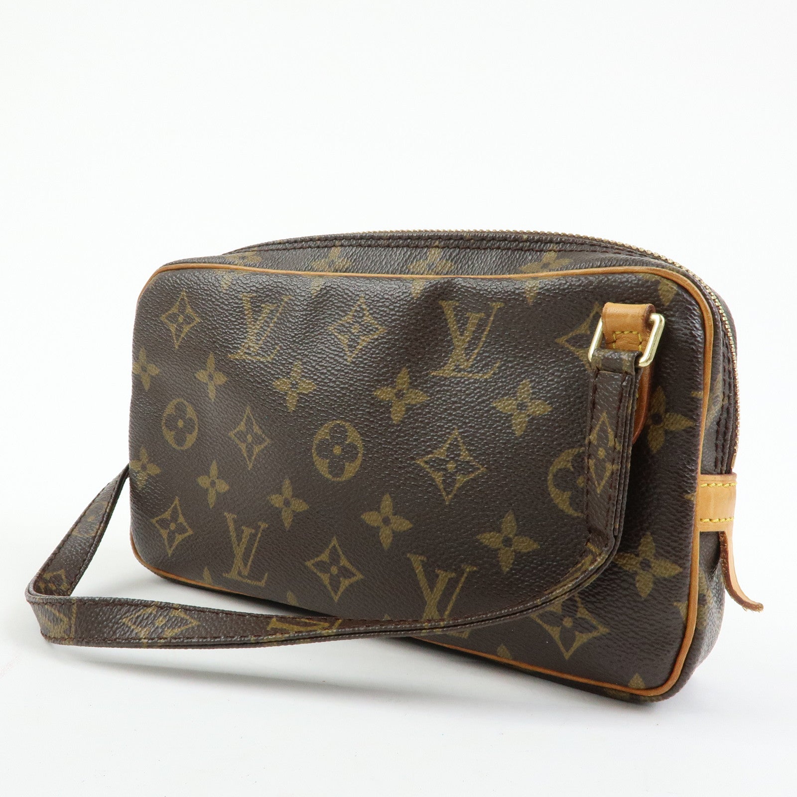 Louis Vuitton Monogram Pochette Marly Bandouliere Bag Brown M51828