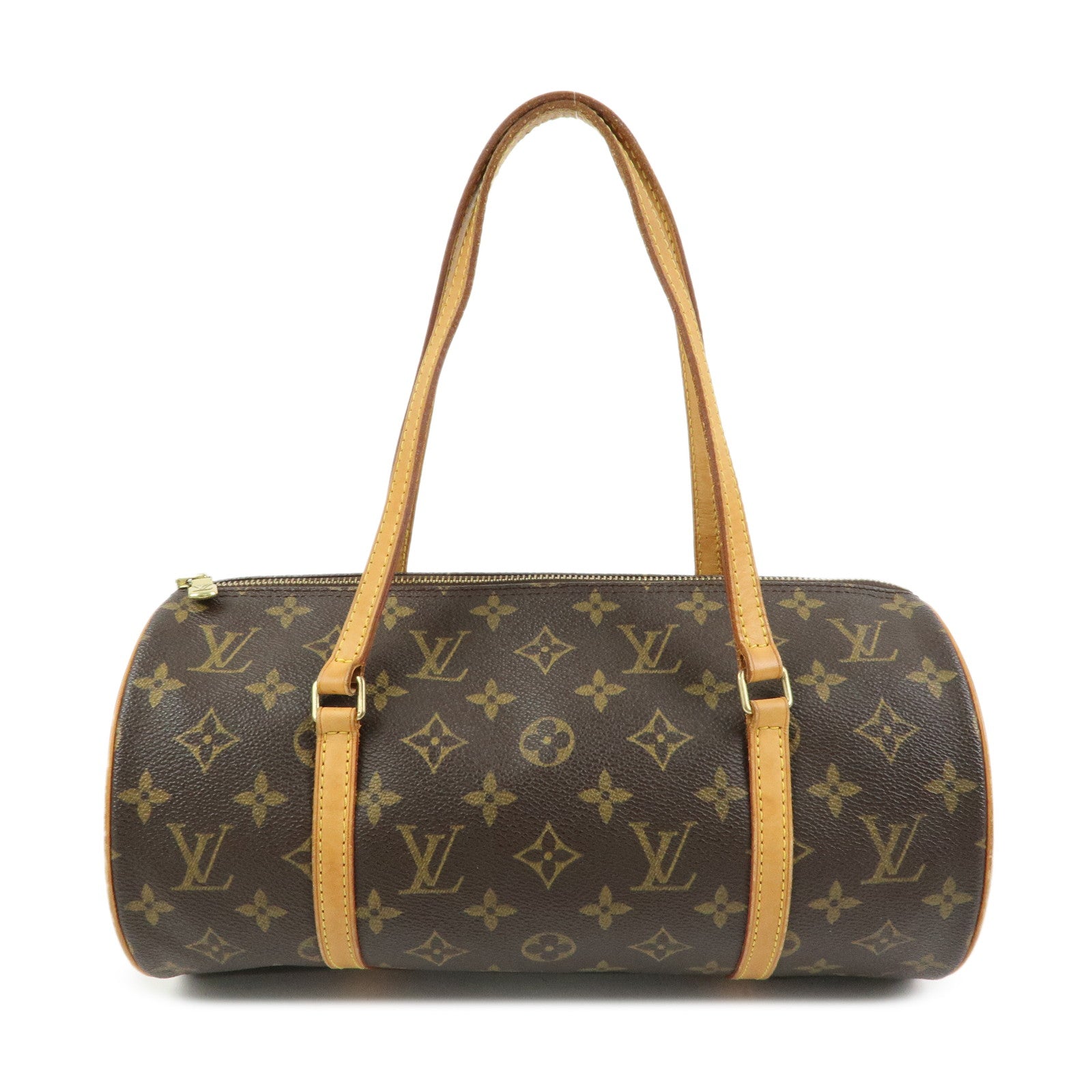 Louis Vuitton Monogram Papillon 30 Hand Bag Brown M51385