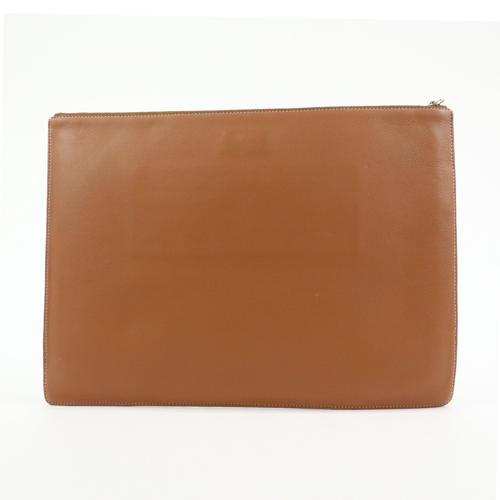 Loewe Anagram Puzzle Leather Suede Canvas Clutch Bag Blue Brown Beige