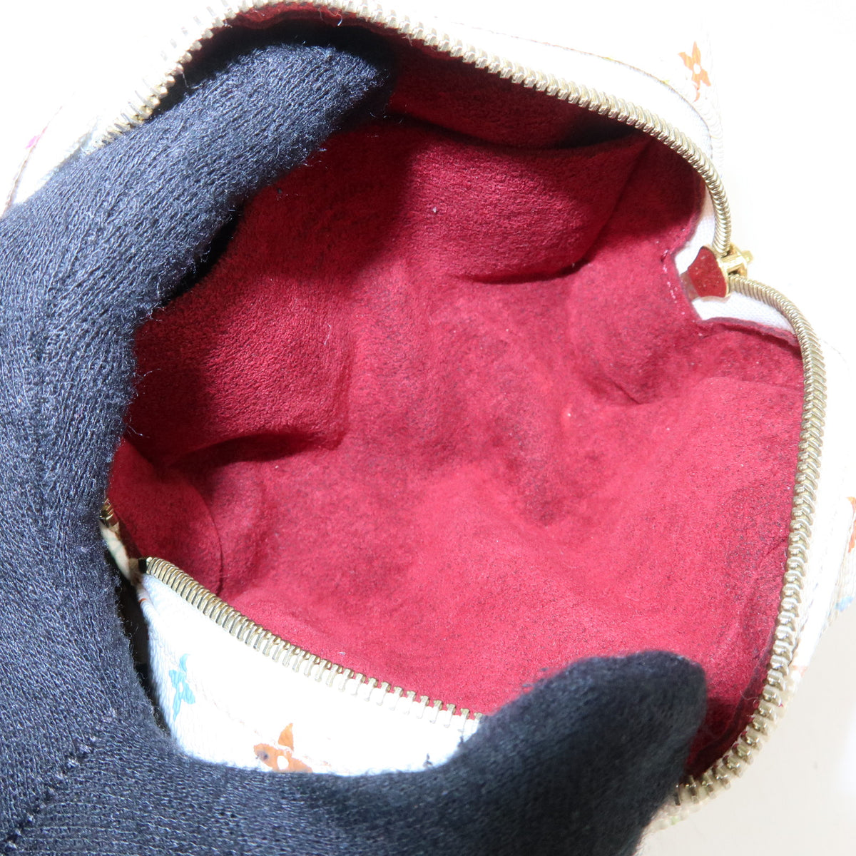 Louis Vuitton Monogram Multicolor Trousse Wapity Pouch Blanc M58033