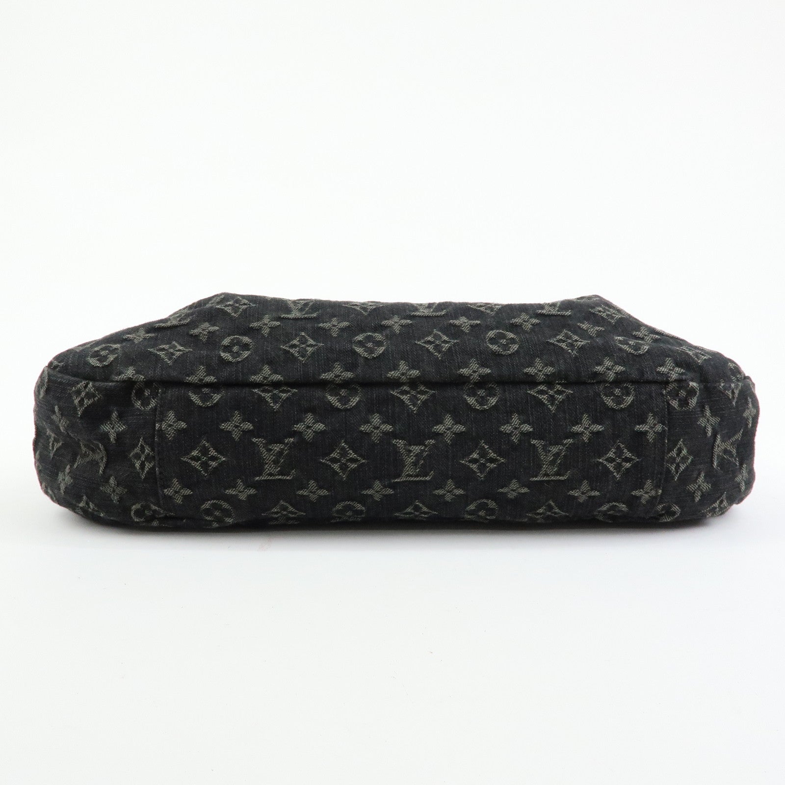 Louis Vuitton Monogram Denim Daily PM Leather Shoulder Bag Noir M40494