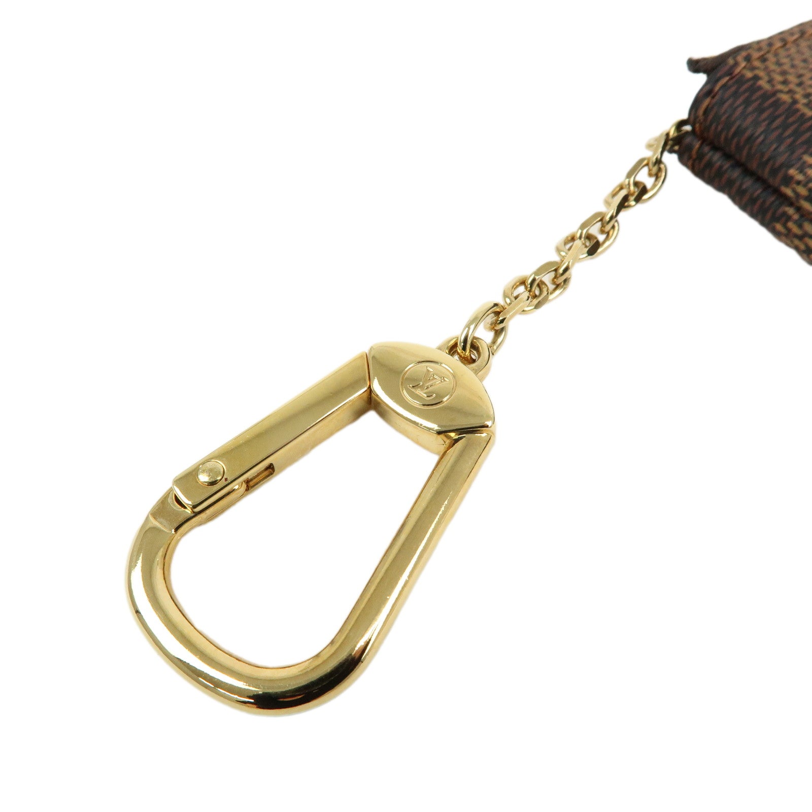Louis Vuitton Damier Pochette Cles Coin Case Damier Ebene N62658