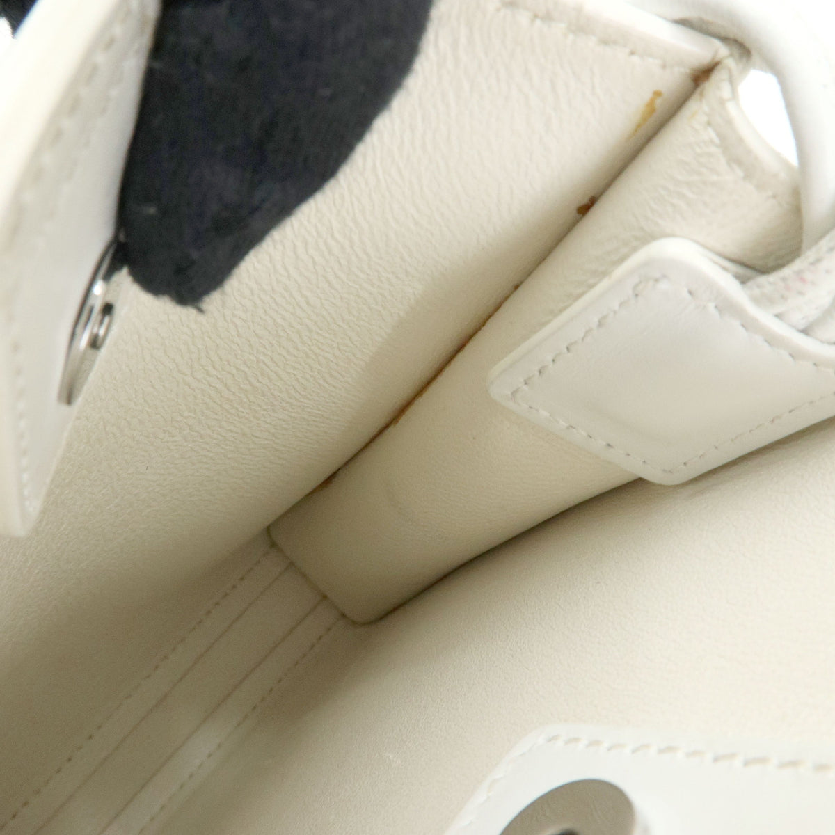 JIL SANDER Tangle Leather Shoulder Bag Crossbody Bag White