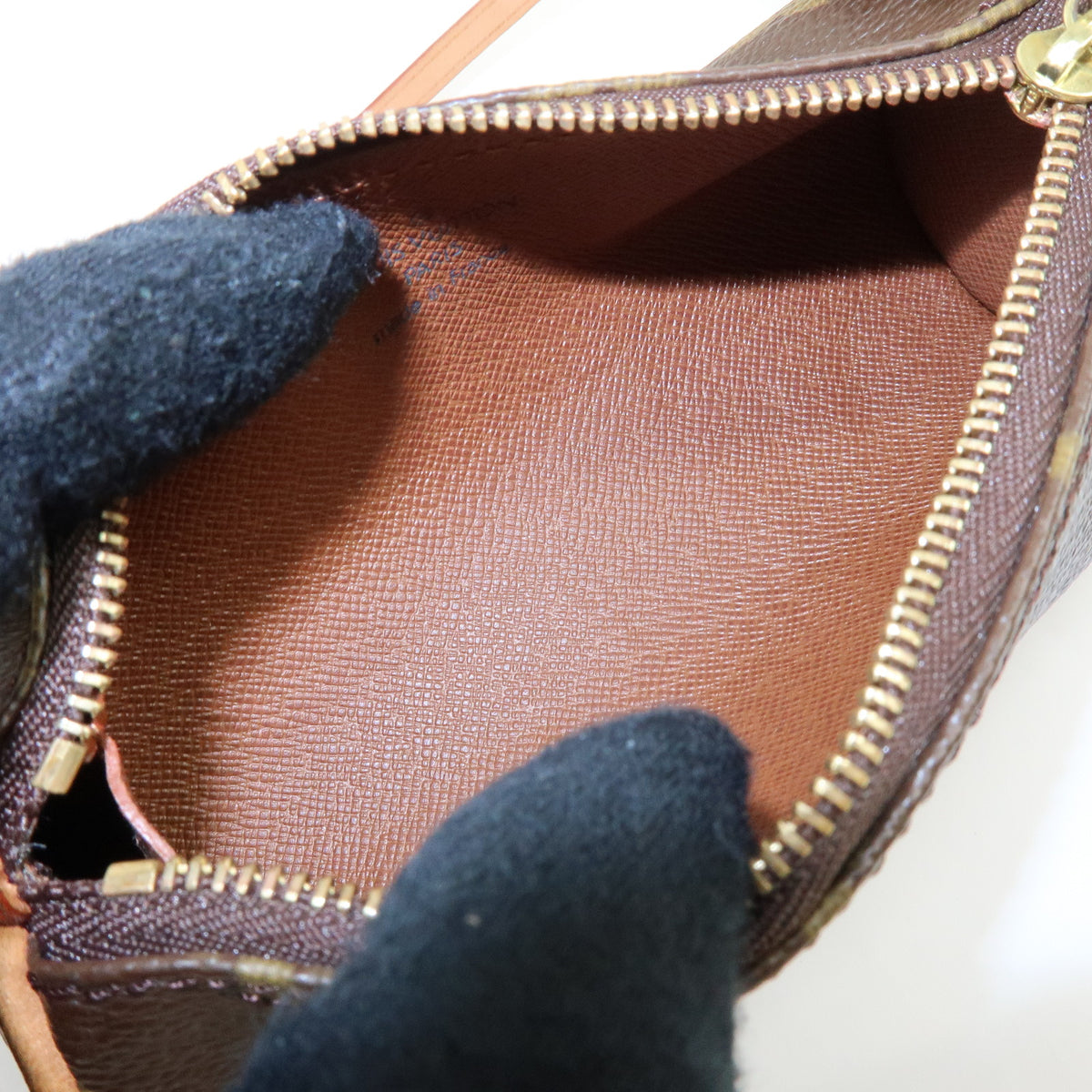 Louis Vuitton Monogram Mini Pouch for Papillon Bag Brown