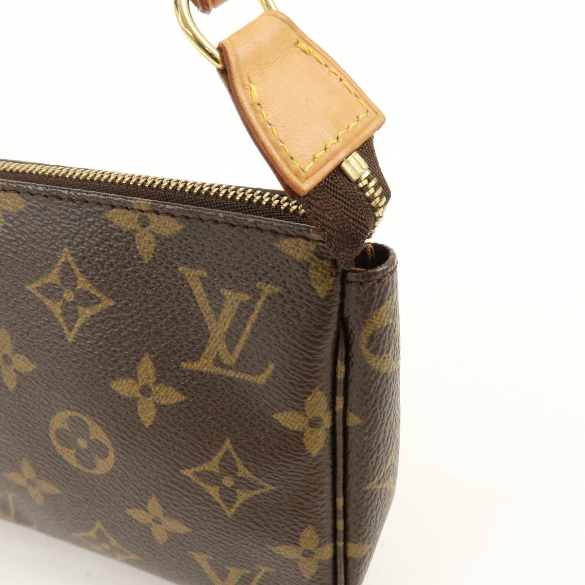Louis Vuitton Monogram Pochette Accessoires Pouch Hand Bag Brown M51980