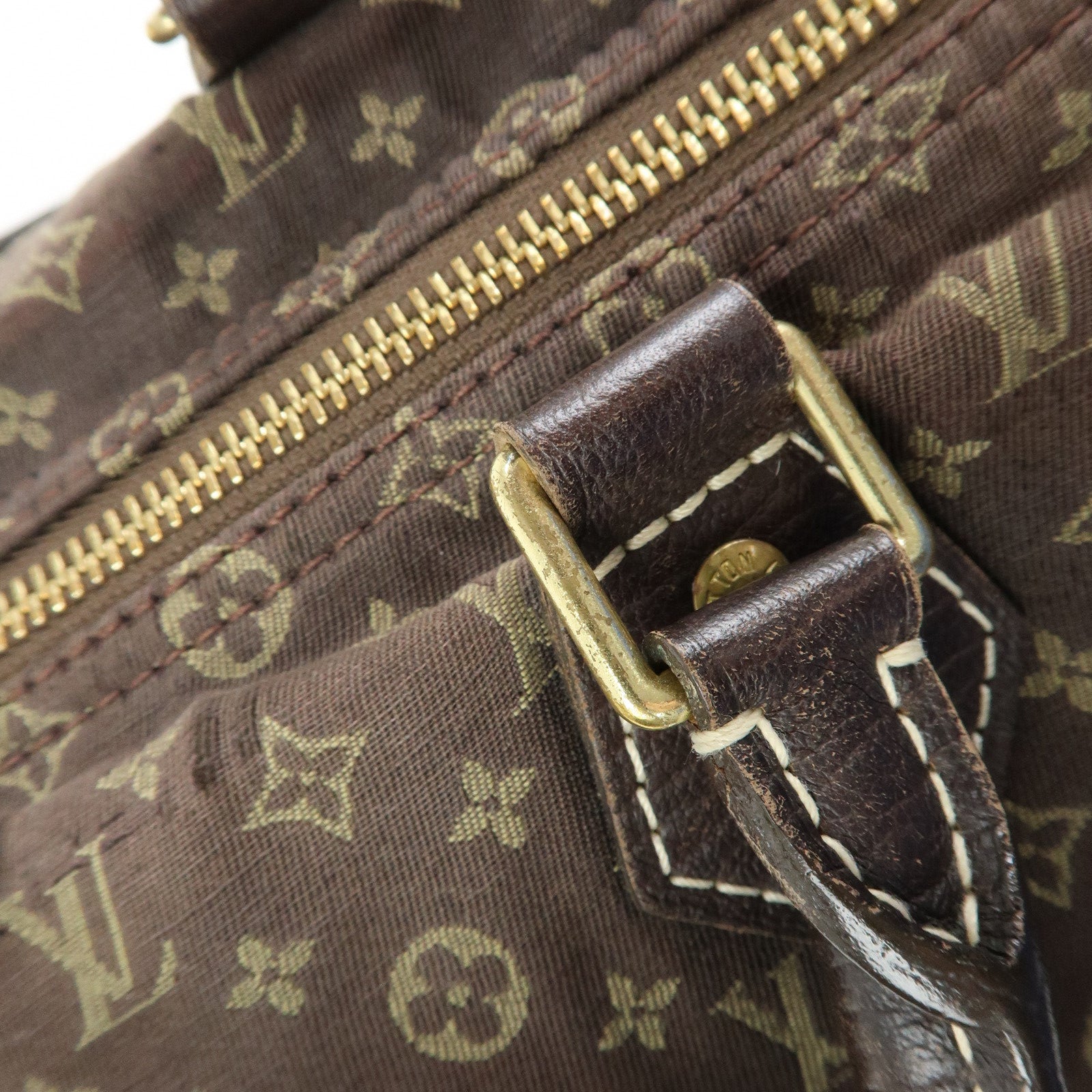 Louis Vuitton Monogram Mini Lin Speedy 30 Boston Bag Ebene M95224