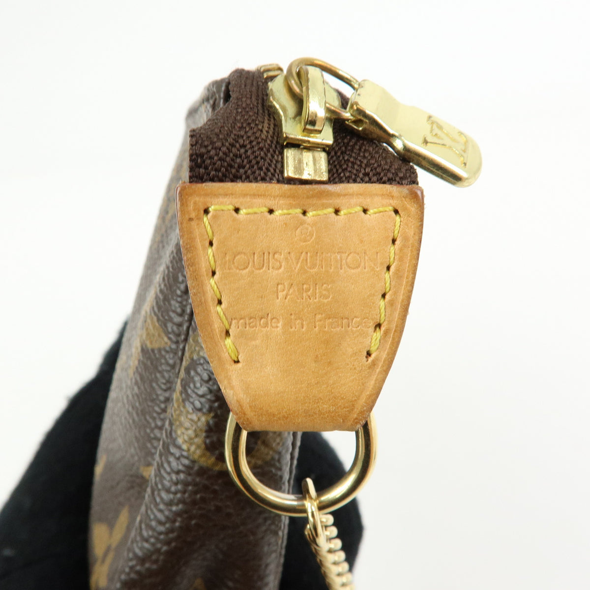 Louis Vuitton Monogram Mini Pochette Accessoires Hand Bag Brown M58009