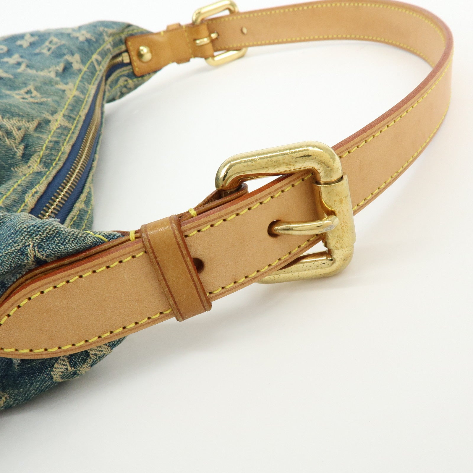 Louis Vuitton Monogram Denim Baggy GM Shoulder Bag Blue M95048