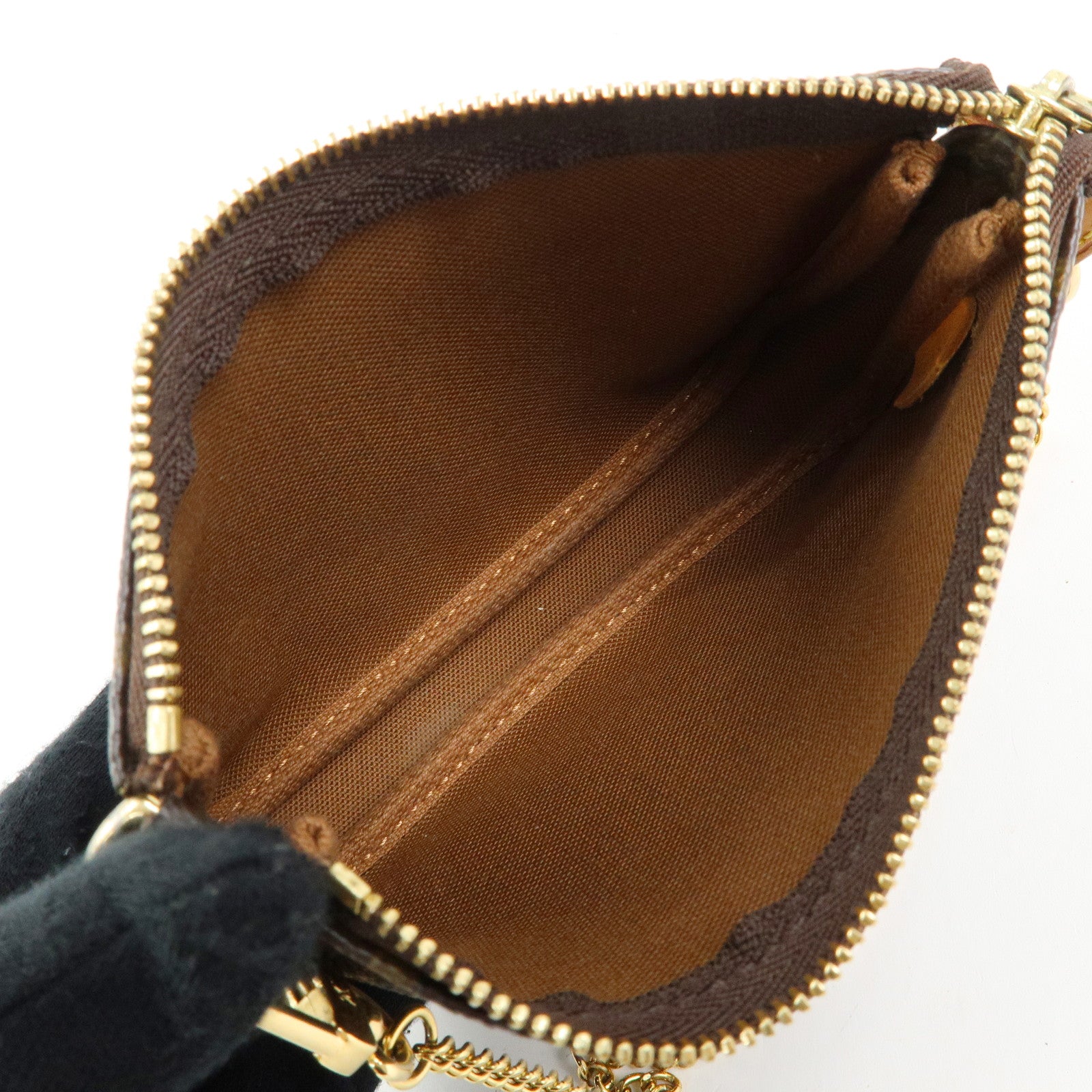 Louis Vuitton Monogram Mini Pochette Accessoires Pouch Brown M58009