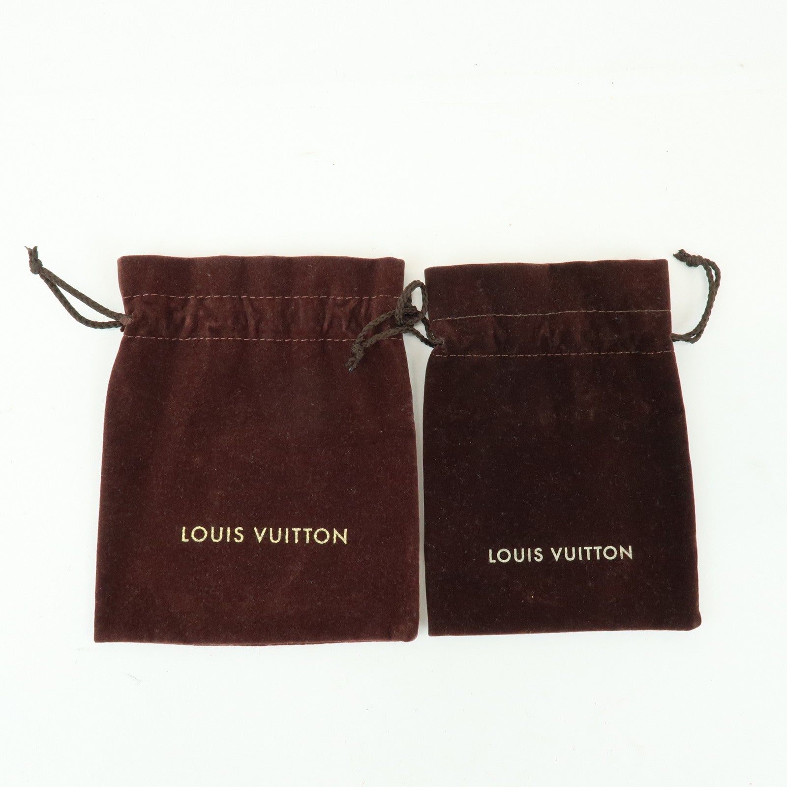 Loiuis Vuitton Set Of  32 Dust Bag Drawstring Style Beige Brown