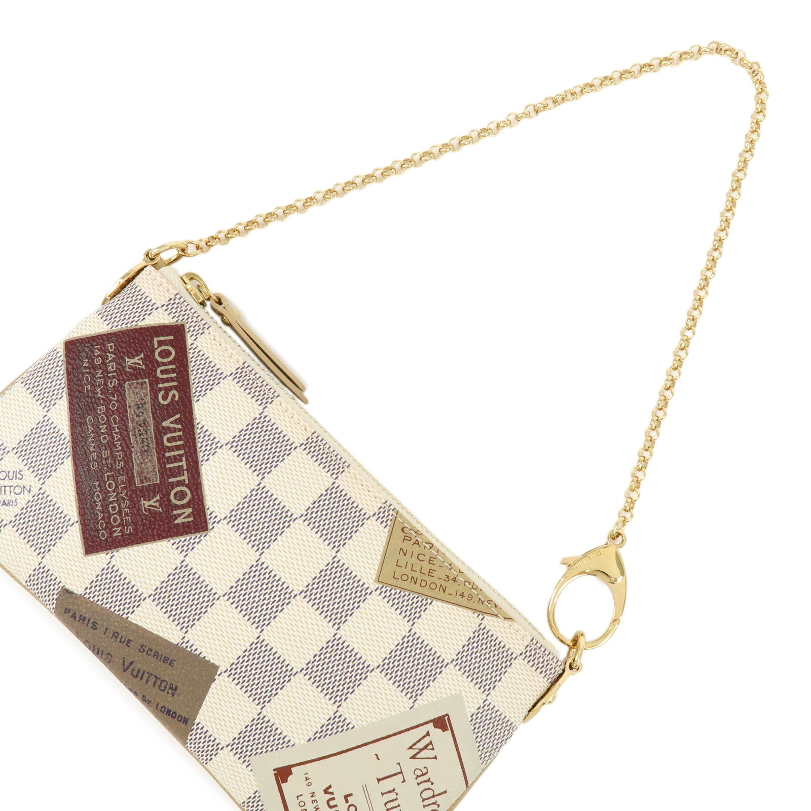 Louis Vuitton Damier Azur Travel Colletion Pochette Milla MM N63078