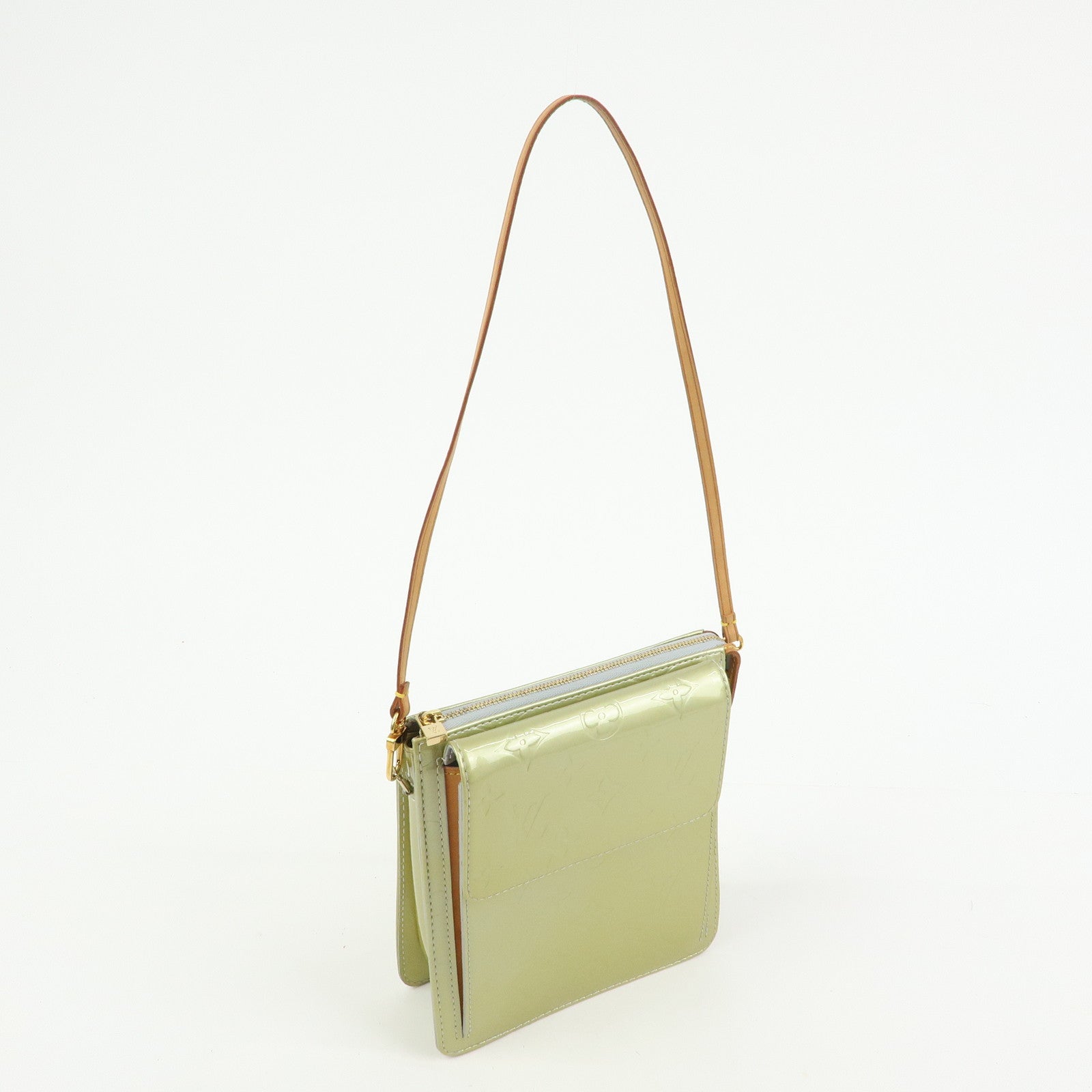 Louis Vuitton Monogram Vernis Leather Mott Shoulder Bag Gris M91030