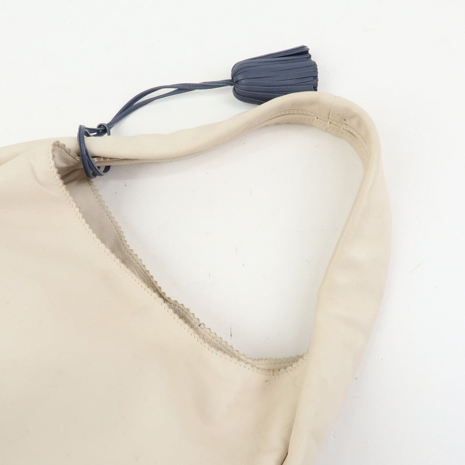 LOEWE Anagram Nappa Leather Hand Bag Shoulder Bag Ivory