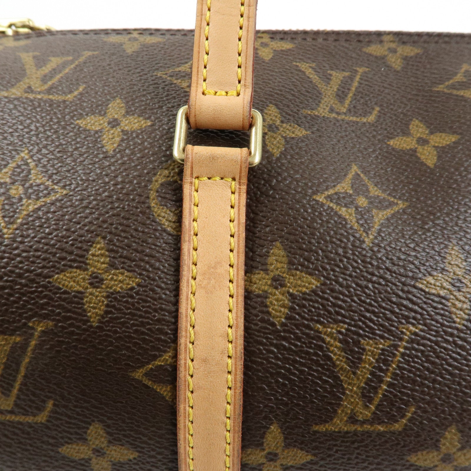 Louis Vuitton Monogram Papillon 30 Hand Bag & Pouch Brown M51385