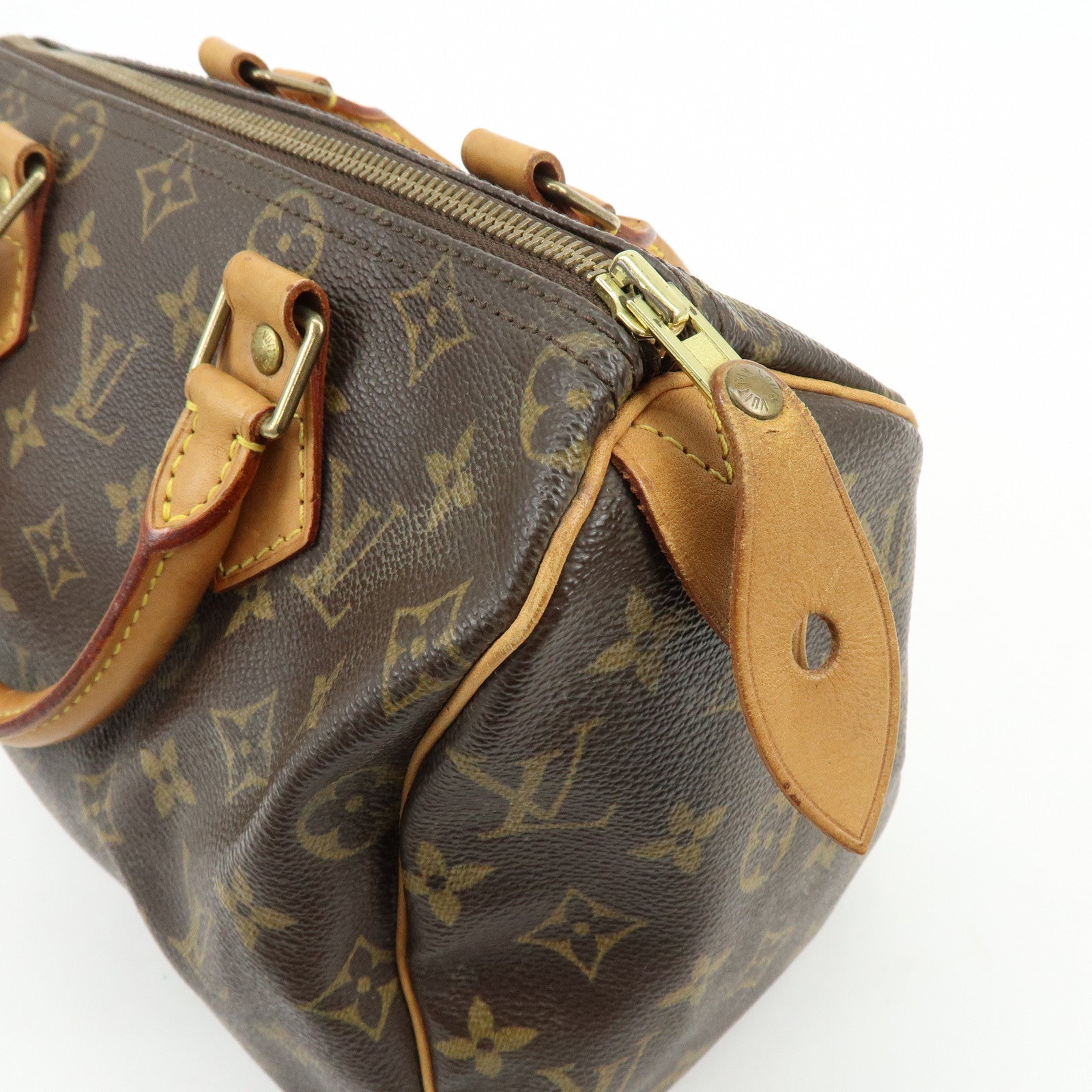 Louis Vuitton Monogram Speedy 25 Boston Bag Hand Bag Brown M41528