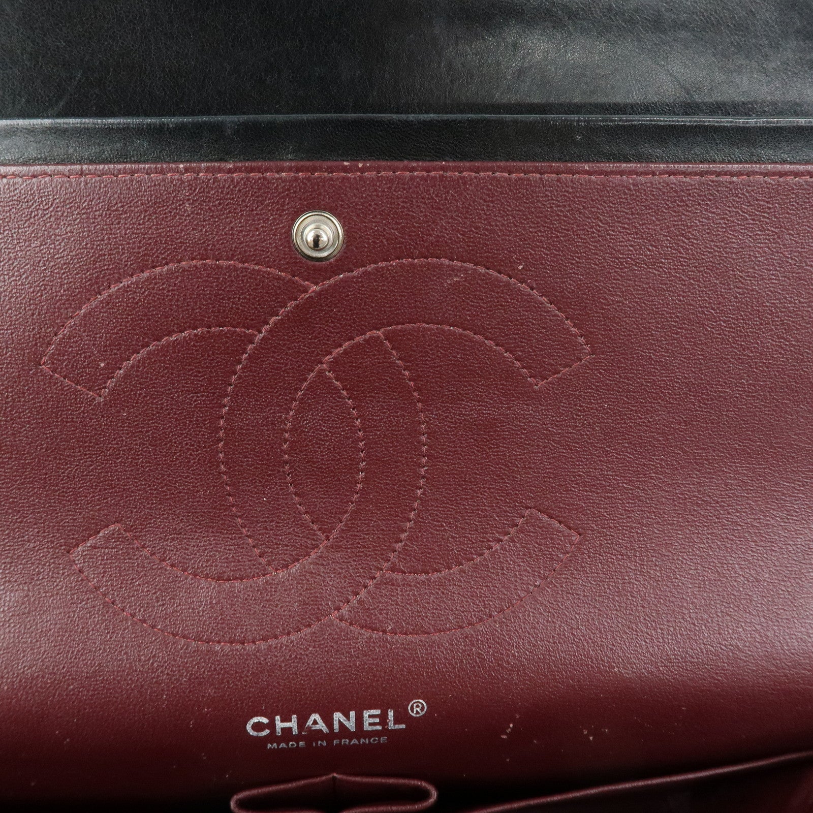 CHANEL Matelasse 30 W Flap Lamb Skin Chain Shoulder Bag A58600