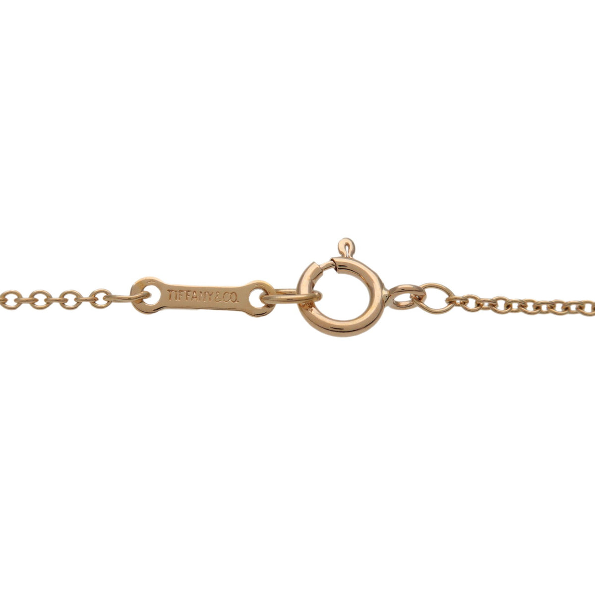 Tiffany & Co Bean Necklace Small K18 750YG Yellow Gold