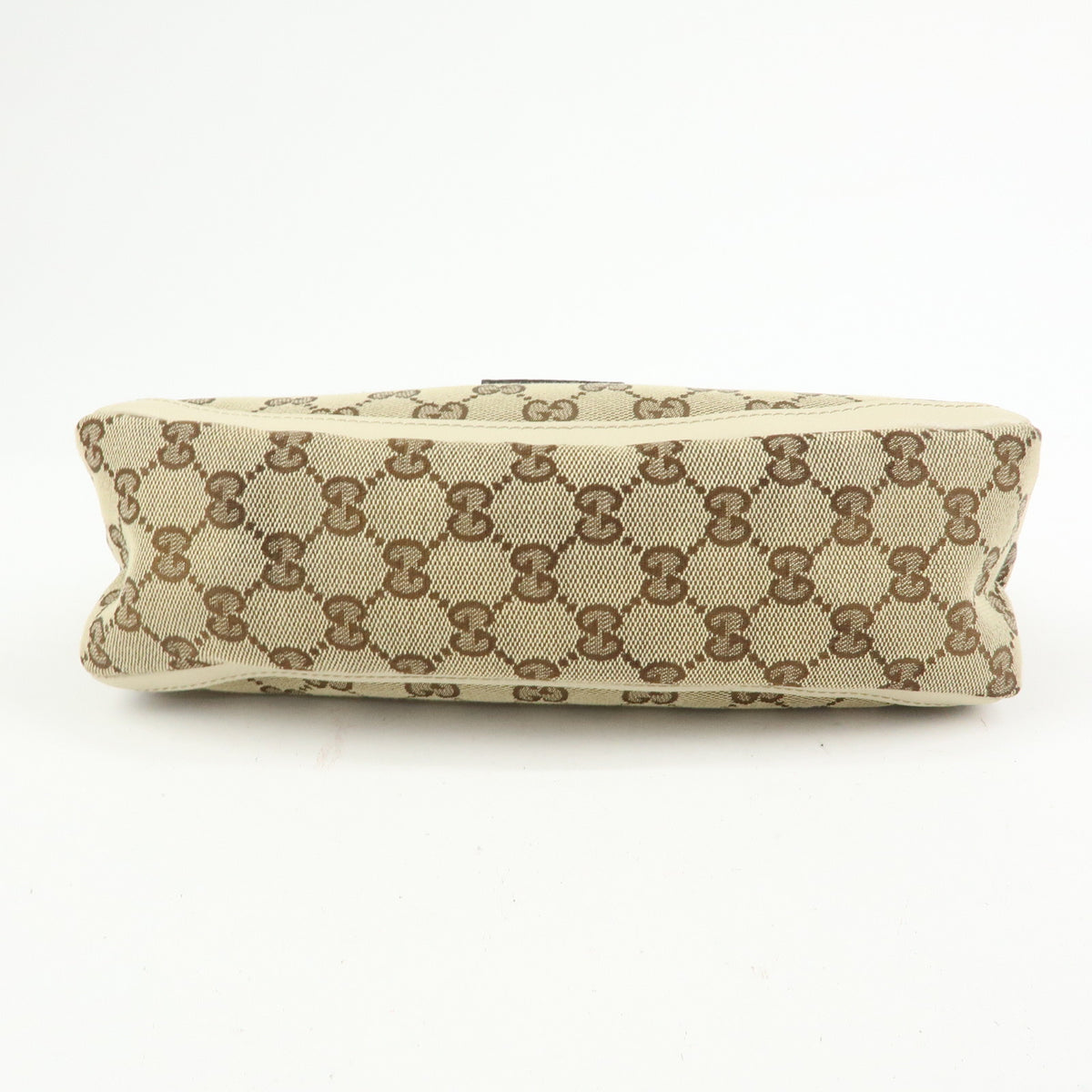 GUCCI Abbey GG Canvas Leather Mini Shoulder Bag Beige Ivory 130939