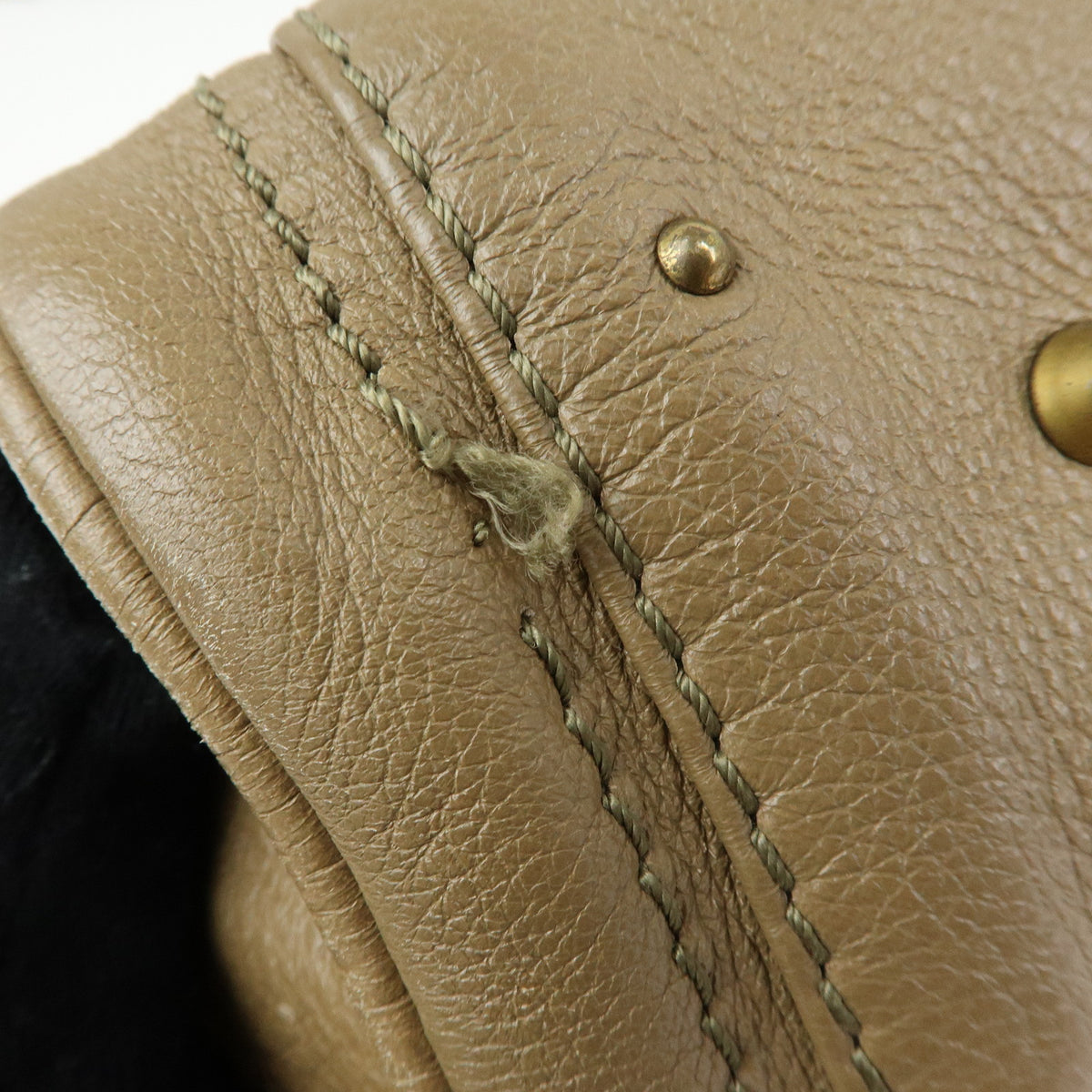 Chloe Paddington Leather Hand Bag Boston Bag Brown