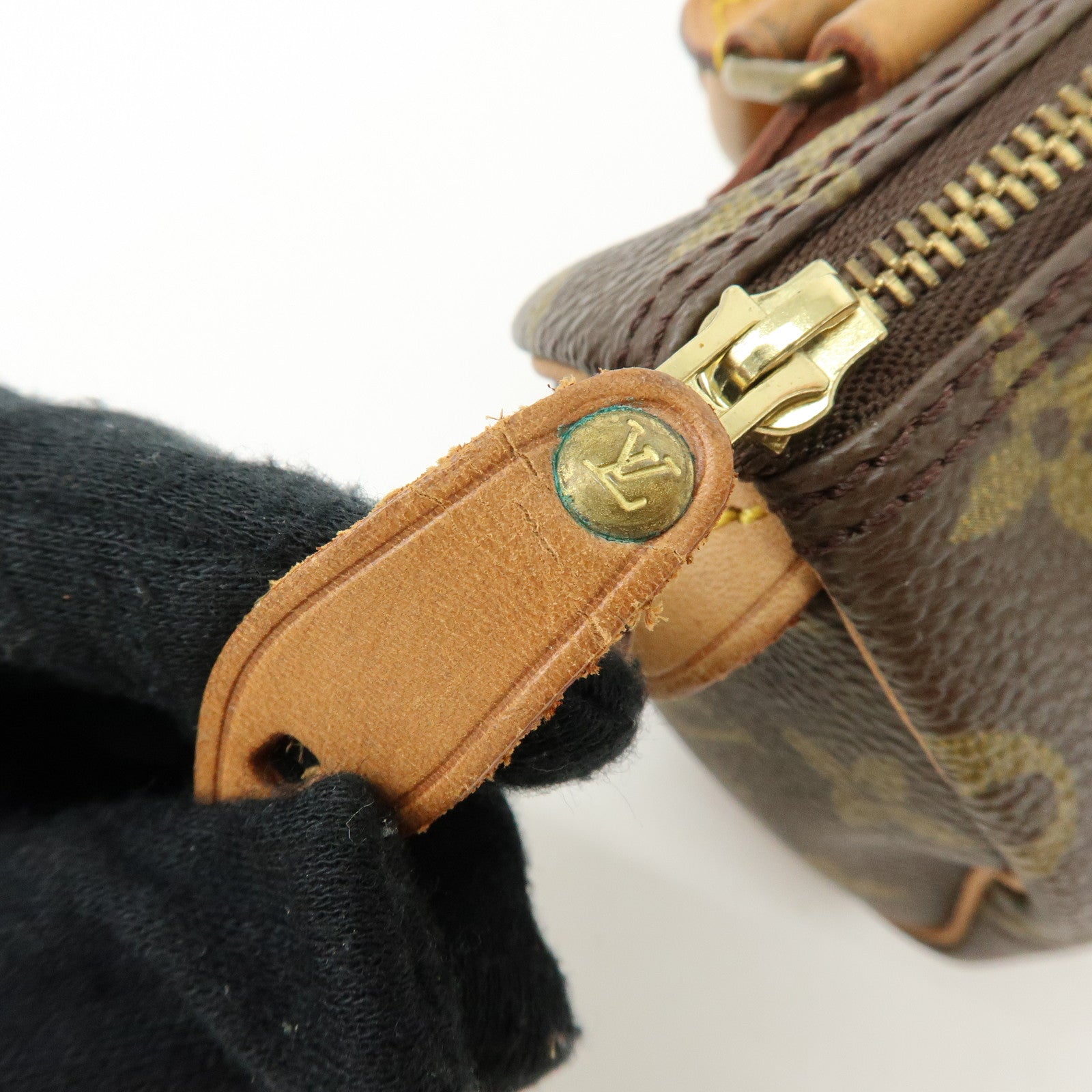 Louis Vuitton Monogram Mini Speedy Hand Bag and Strap Brown M41534 Lot