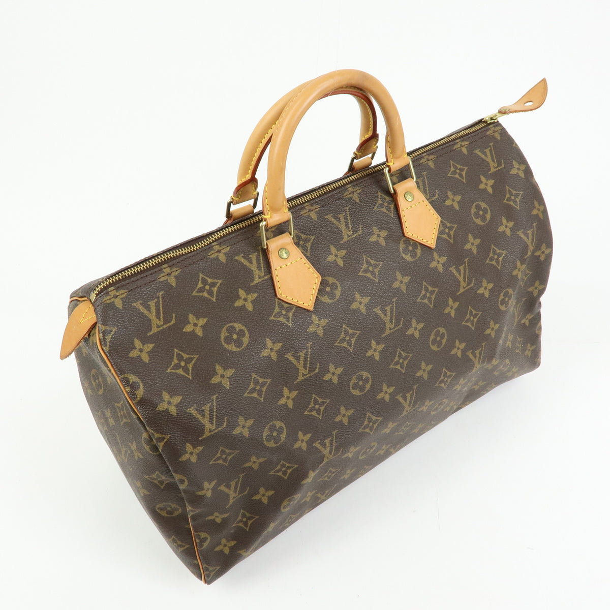 Louis Vuitton Monogram Speedy 40 Hand Bag Boston Bag Brown M41522