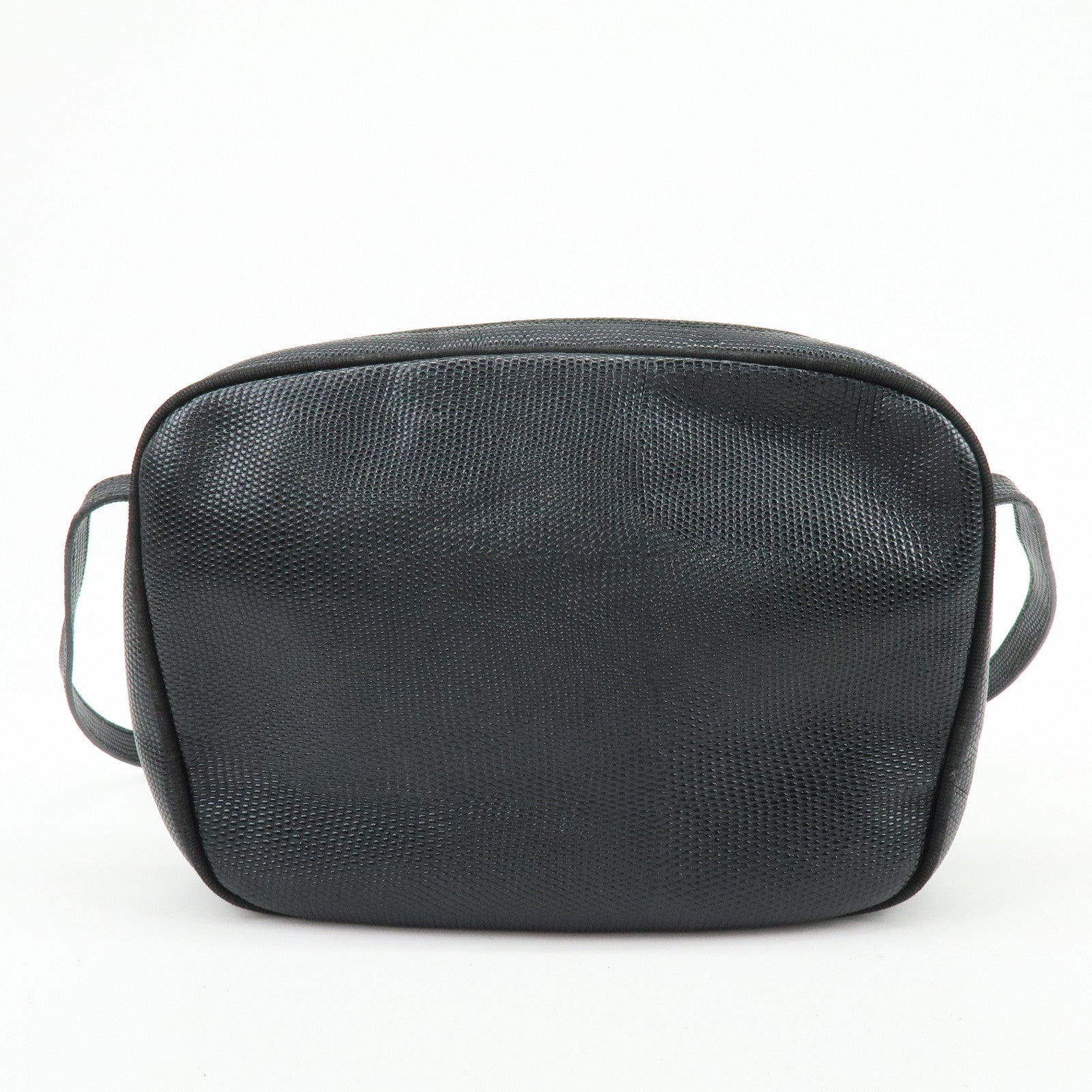Ferragamo Vara Embossed Leather Shoulder Crossbody Bag Black