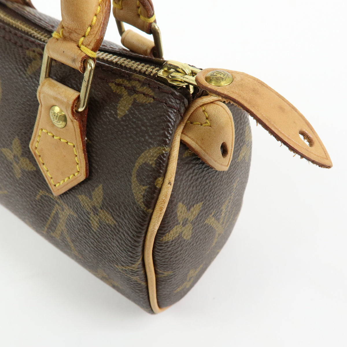 Louis Vuitton Monogram Canvas Mini Speedy Hand Bag Brown M41534