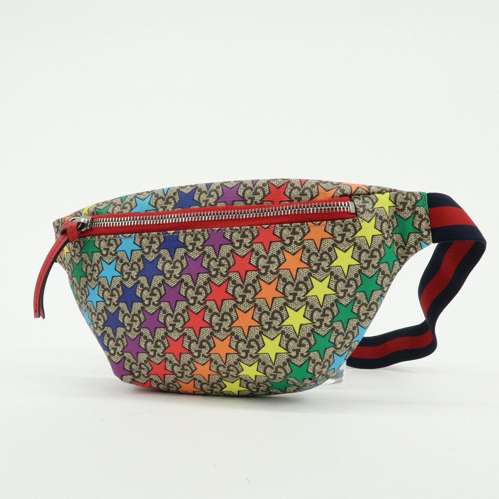GUCCI Children's GG Supreme Body Waist Bag Multicolor Star Motif 502095