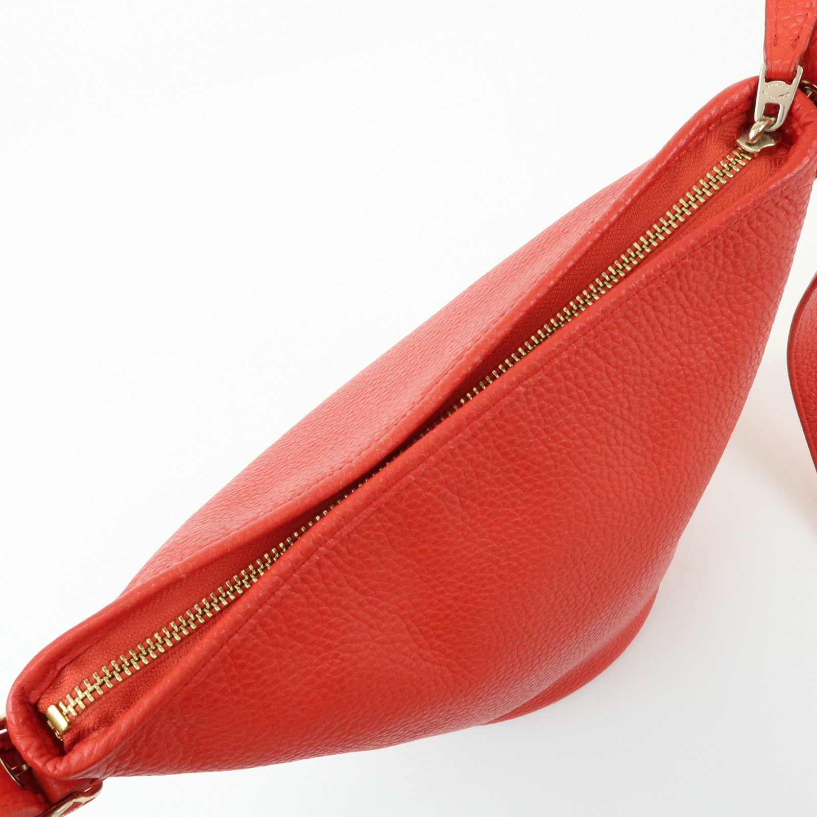 COACH Set of 3 Leather Hand Bag Shoulder Bag Brown Red