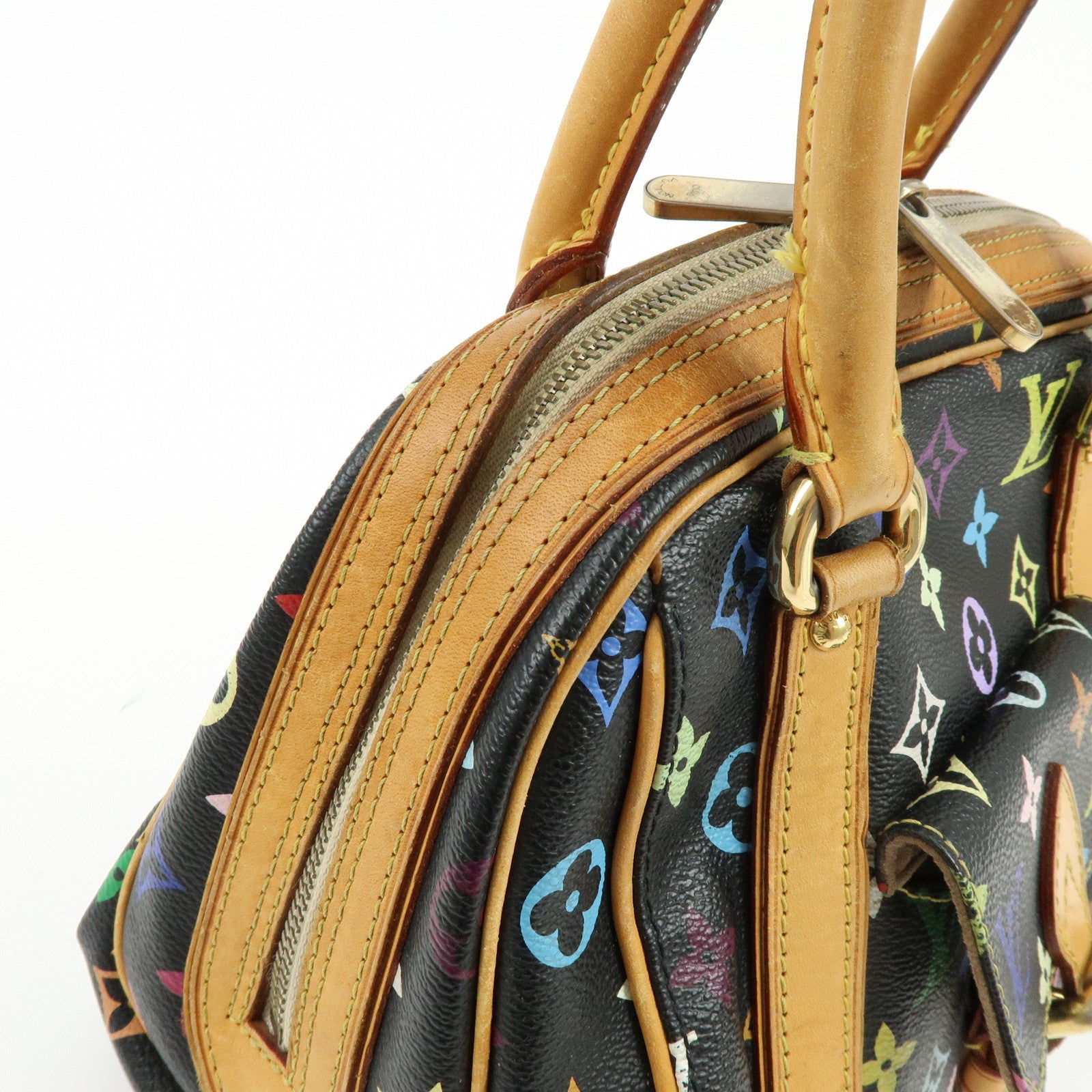 Louis Vuitton Monogram Multicolor Priscilla Hand Bag Noir M40097