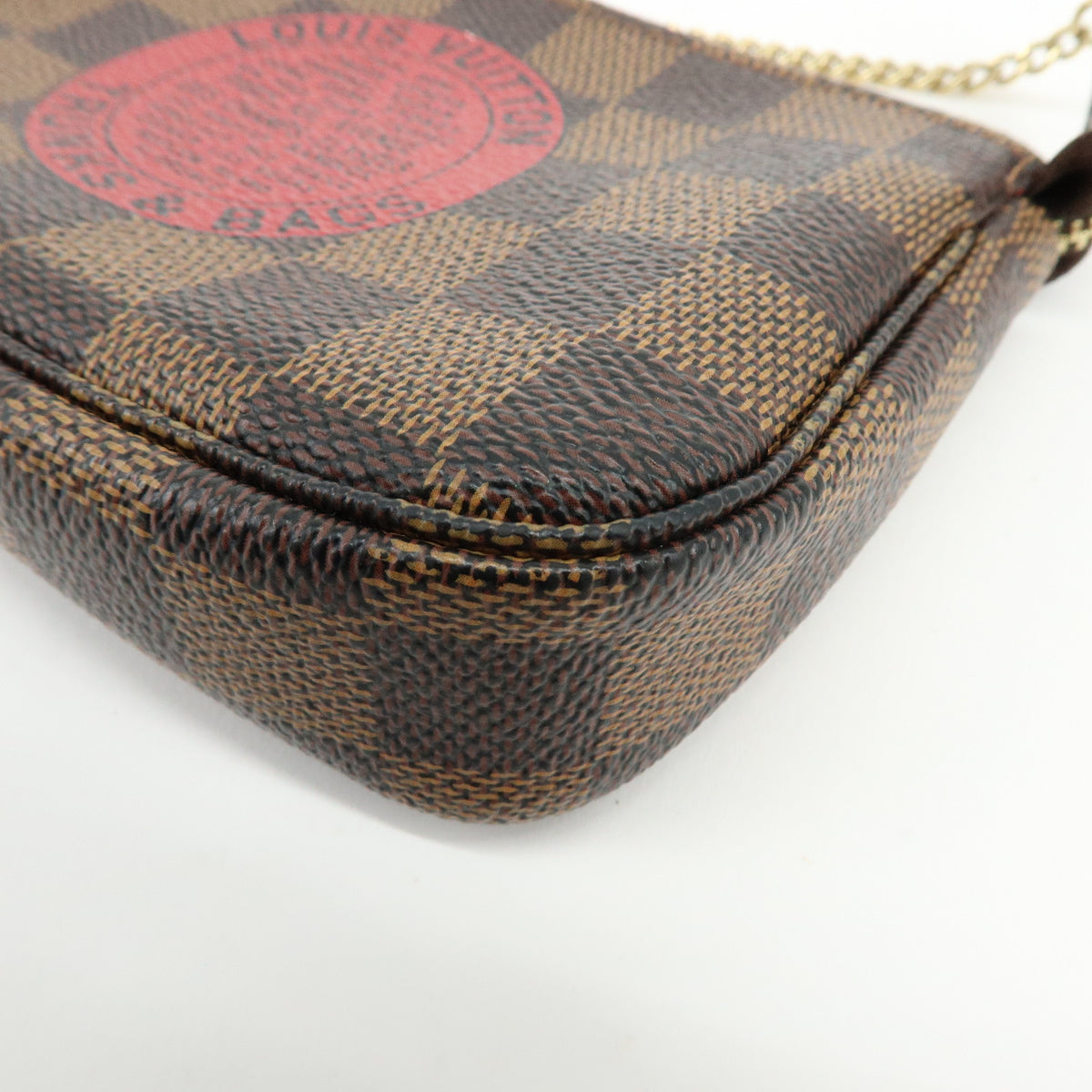 Louis Vuitton Damier T&B Mini Pochette Accessoires Pouch Brown N58011