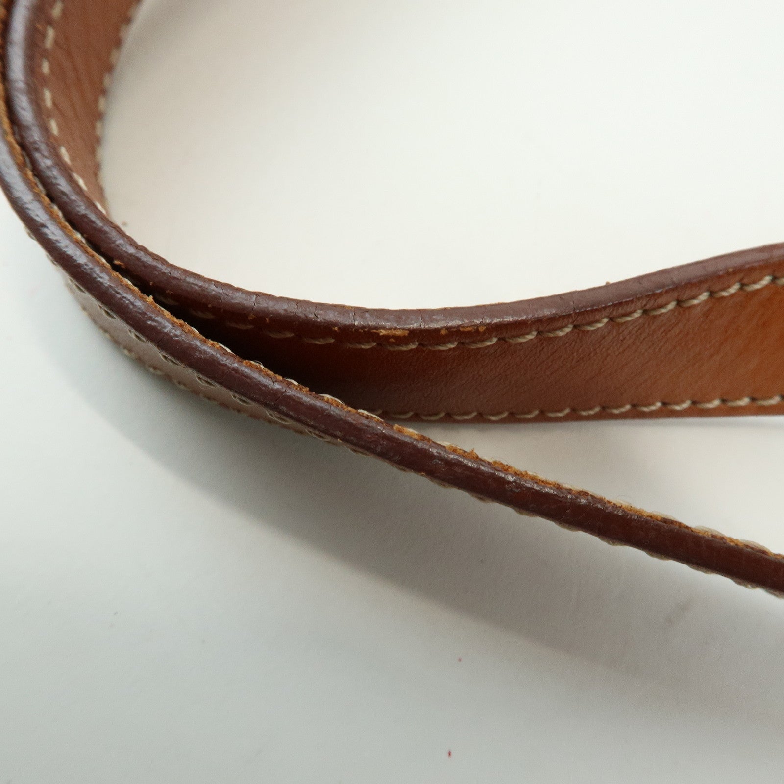 CELINE Macadam PVC Leather Tote Bag Hand Bag Brown