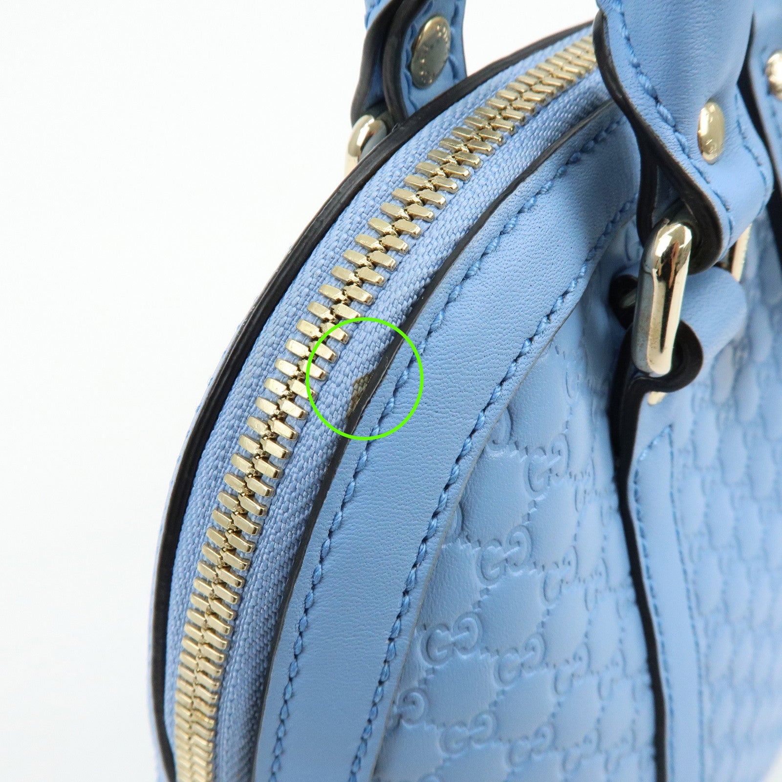 GUCCI Microguccissima Leather 2Way Bag Hand Bag Shoulder Bag 449654
