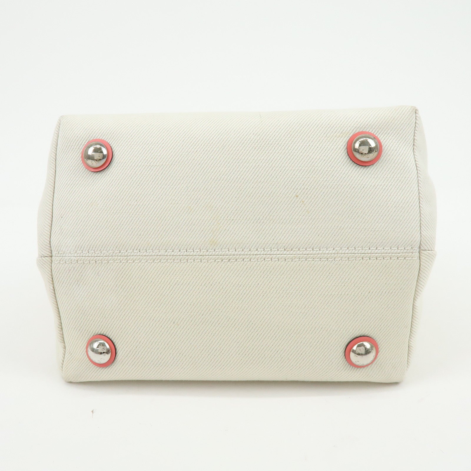 Louis Vuitton Canvas Leather Cabas PM Hand Bag Corail M94505