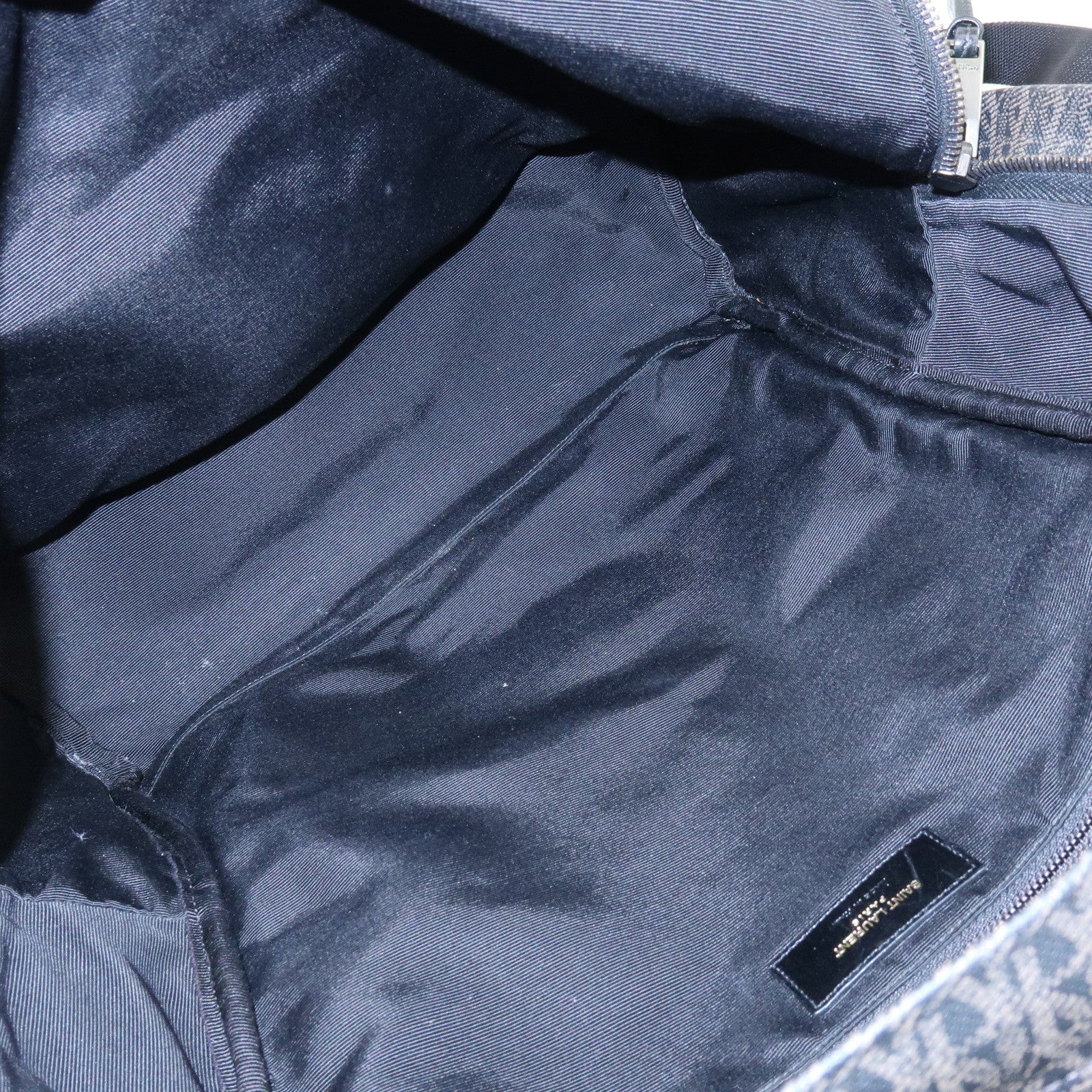 SAINT LAURENT PARIS Star Monogram PVC Leather Backpack Rucksack 415458