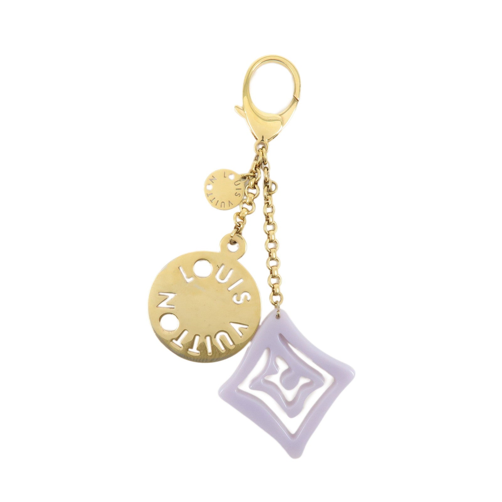 Louis Vuitton Porte Cles Tahitienne Bag Charm Key Holder Lilas M65649