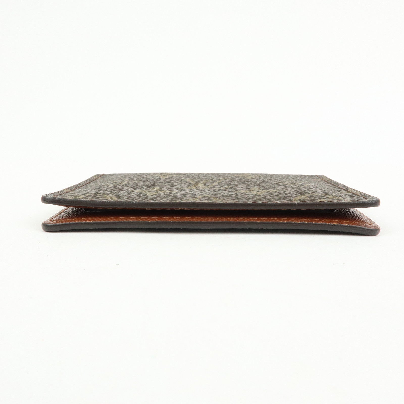 Louis Vuitton Monogram Porte 2 Cartes Vertical Card Case Brown M60533