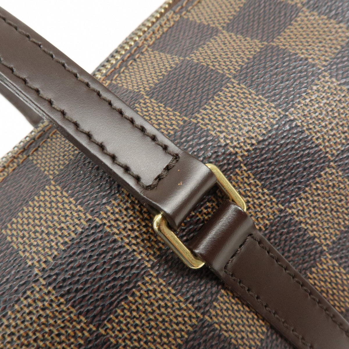 Louis Vuitton Damier Ebene Papillon 30 Hand Bag & Pouch Brown N51303