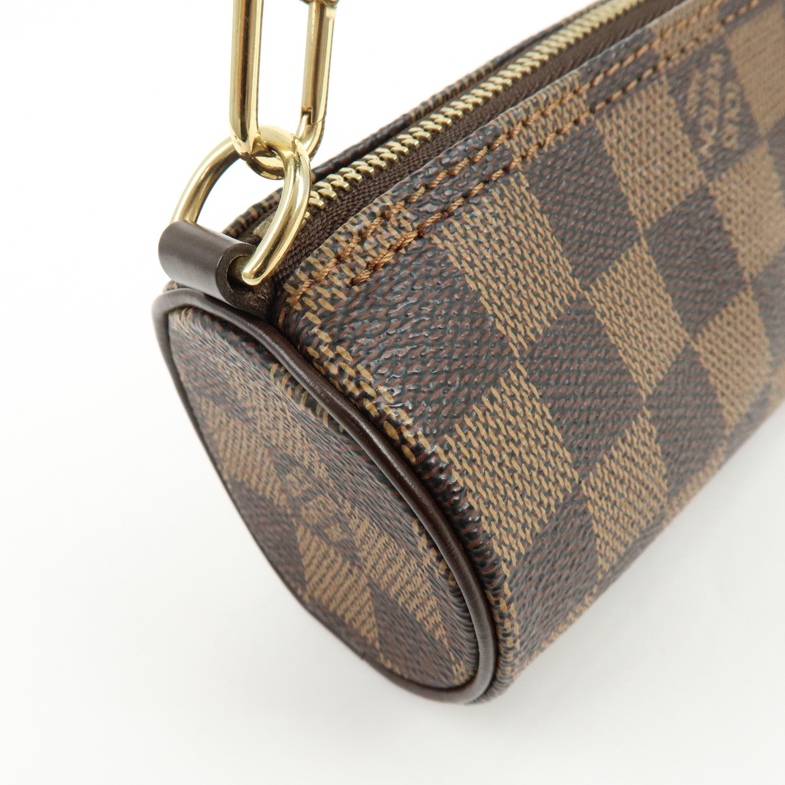 Louis Vuitton Damier Ebene Mini Pouch For Pappillon Bag Brown