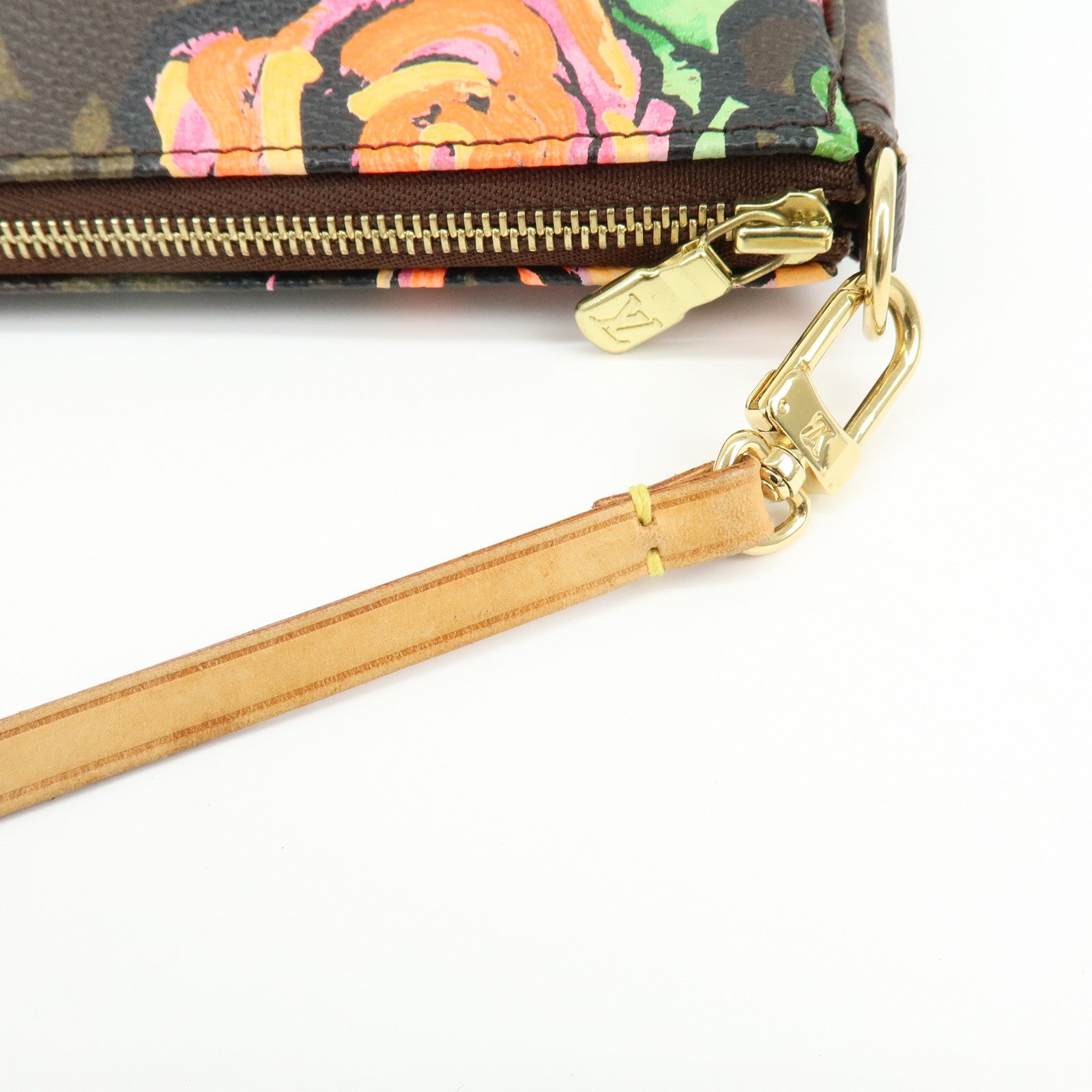 Louis Vuitton Monogram Rose Pochette Accessoires Hand Bag Pouch M48615