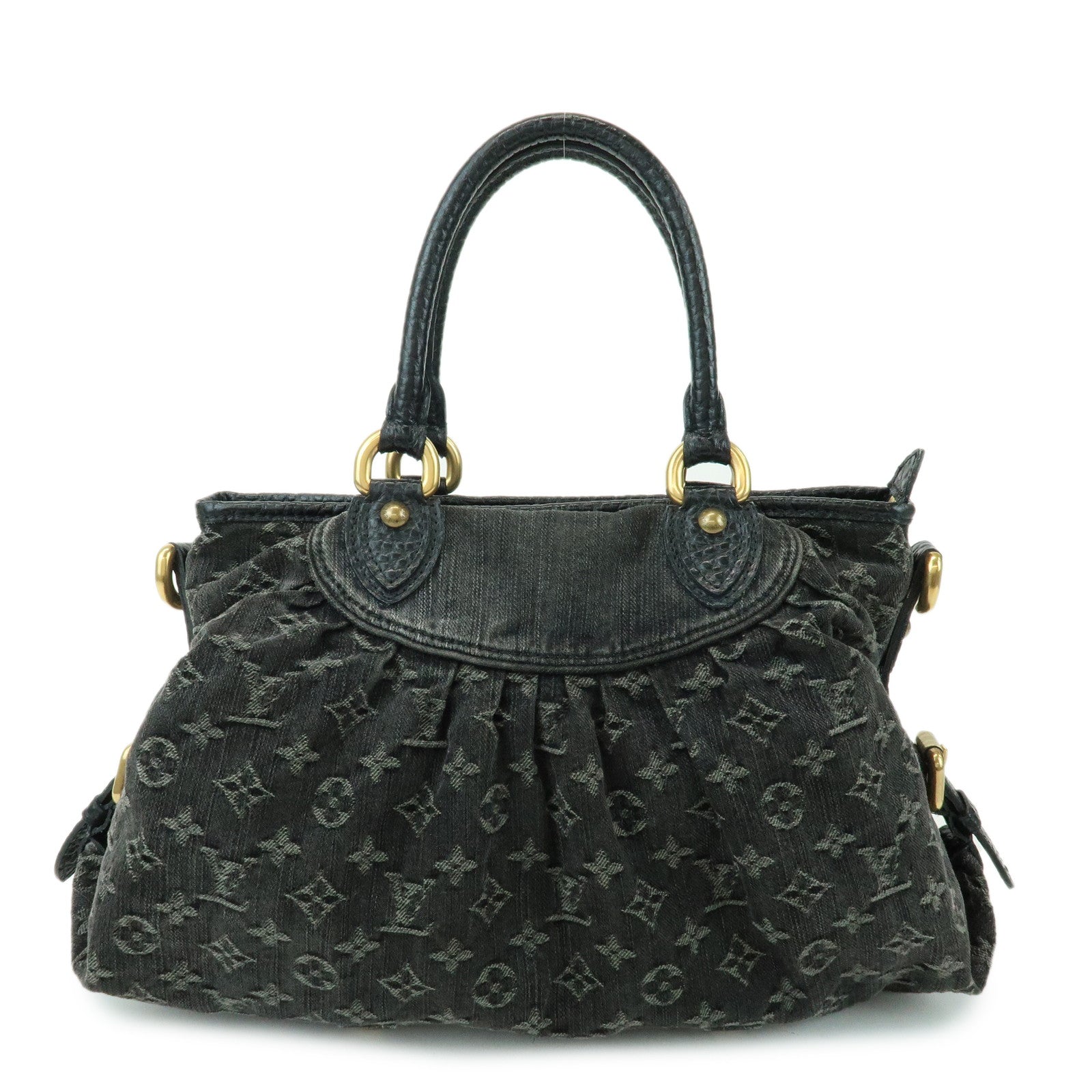 Louis Vuitton Monogram Denim Neo Cabby MM 2Way Bag Noir M95351