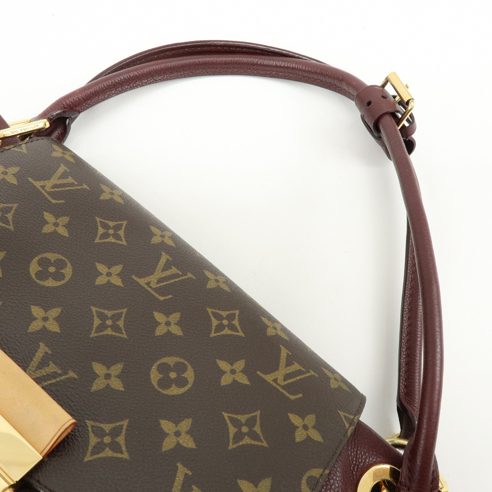 Louis Vuitton Monogram Olympe Canvas Hand Bag Shoulder Bag Brown M40579