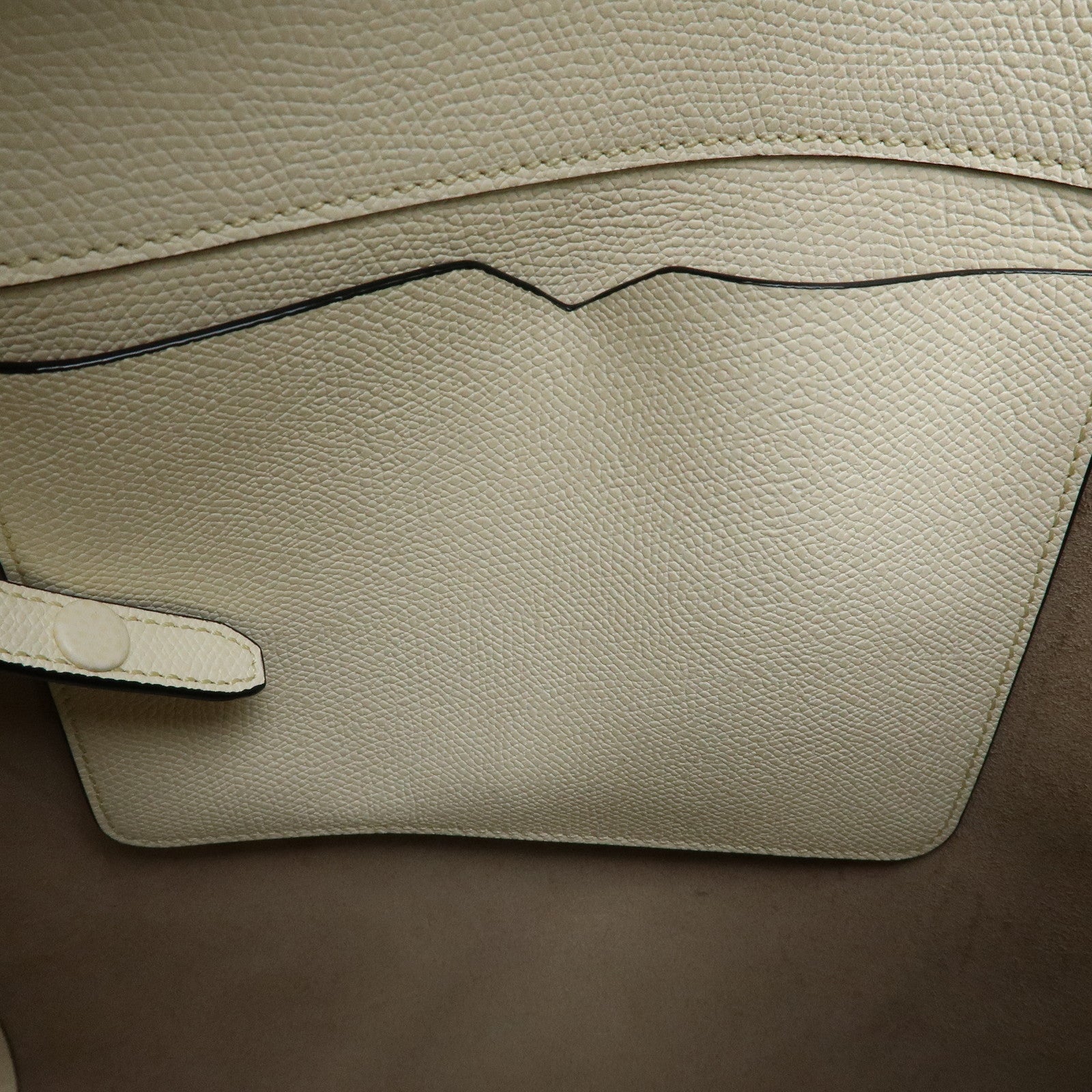 Valextra Brera Calf Leather Shoulder Bag Hand Bag White